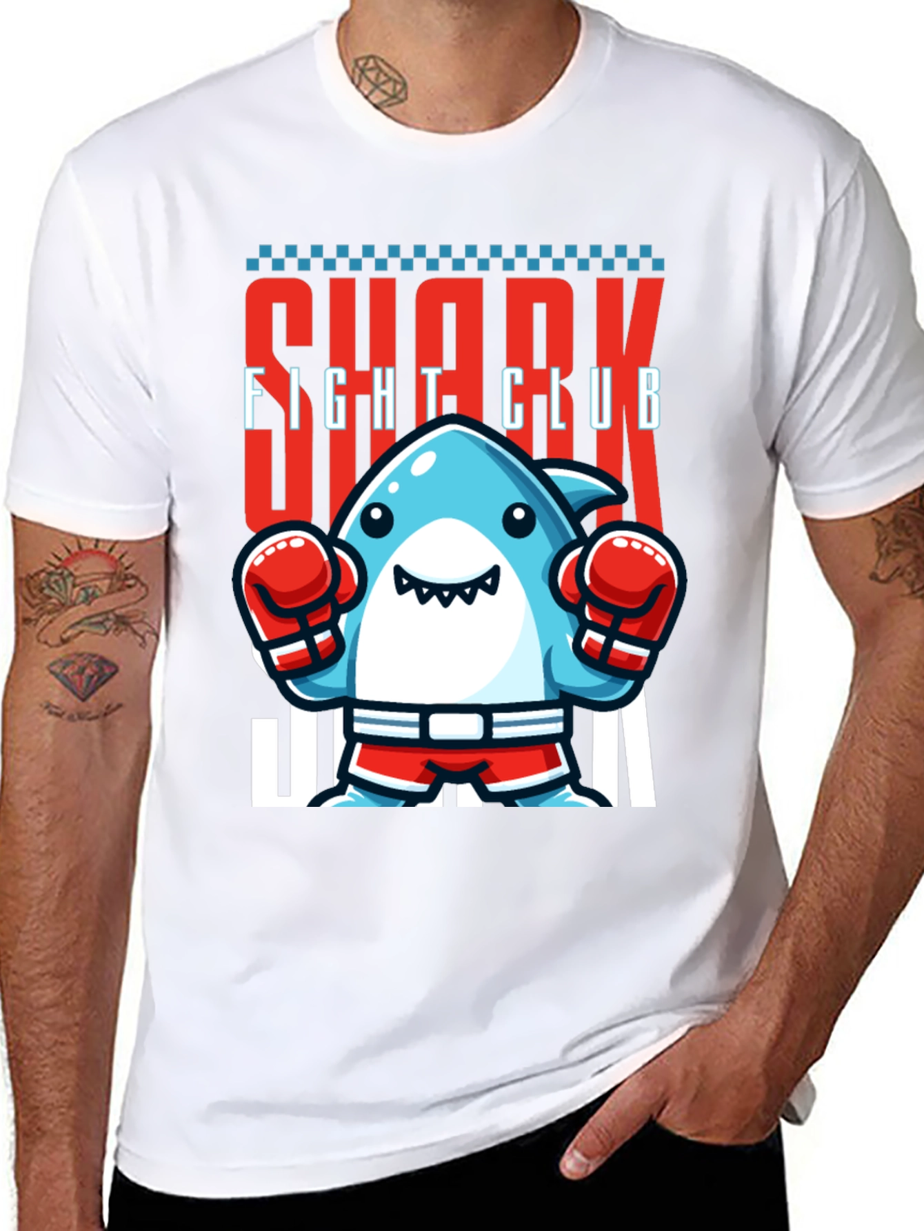 Shark Fight Club Graphic Tee