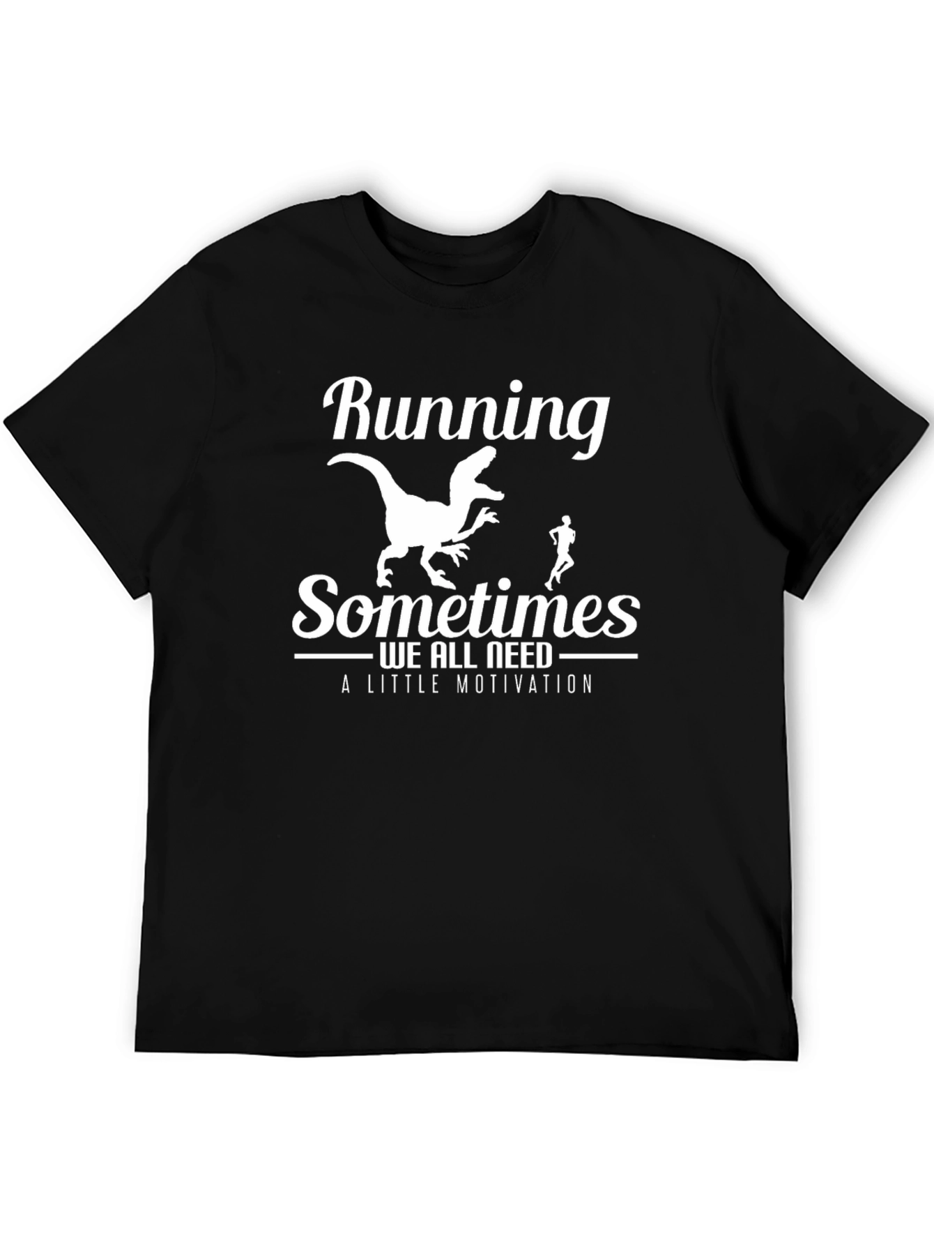 Running Dinosaur T-Shirt: Motivational Funny Tee
