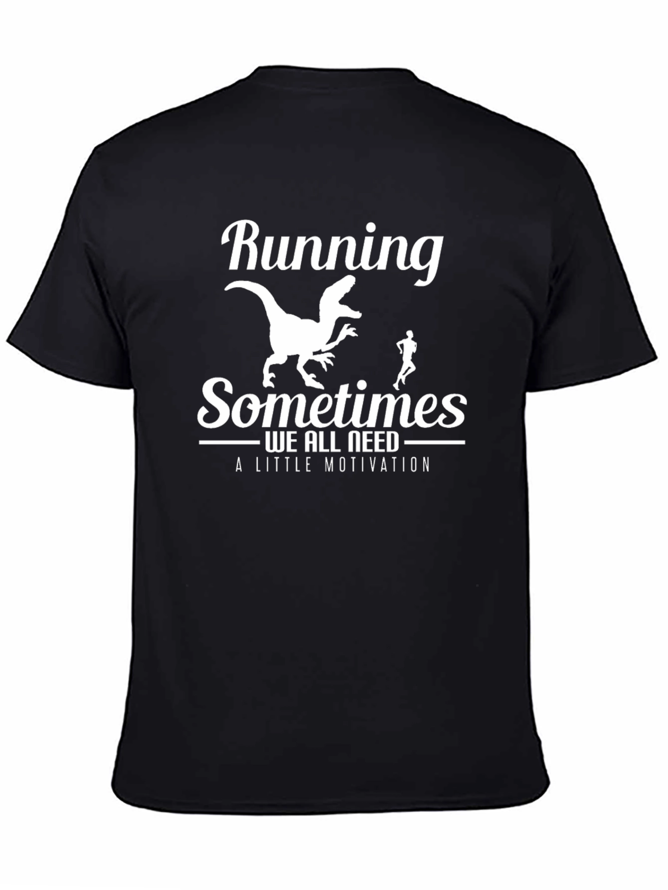 Running Dinosaur T-Shirt: Motivational Funny Tee