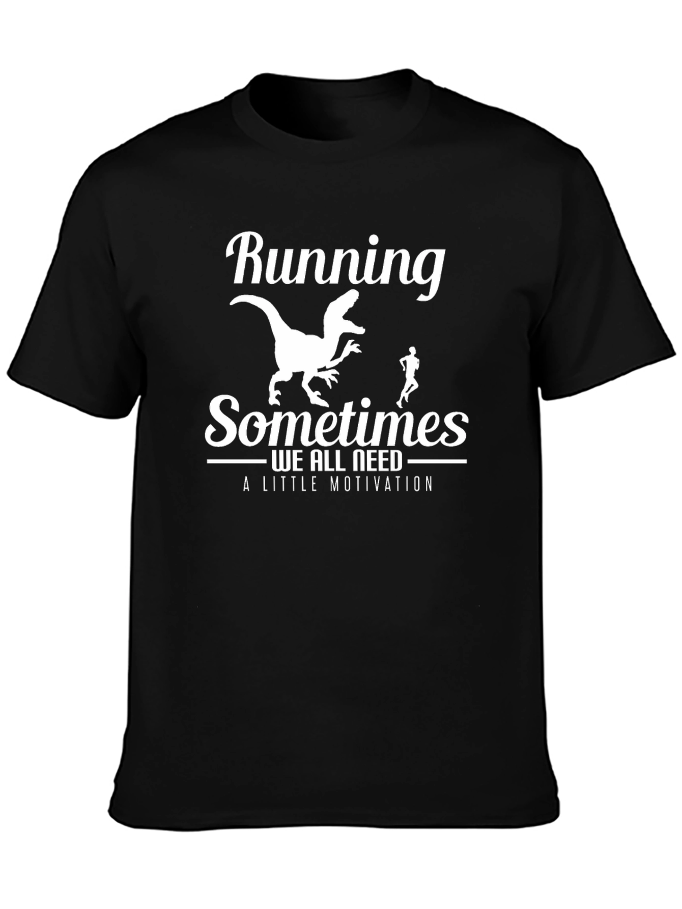 Running Dinosaur T-Shirt: Motivational Funny Tee