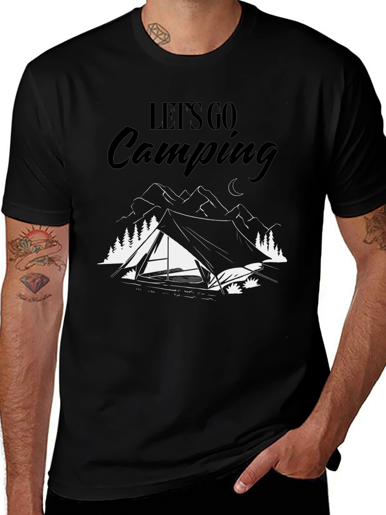 Lets Go Camping Graphic T-Shirt