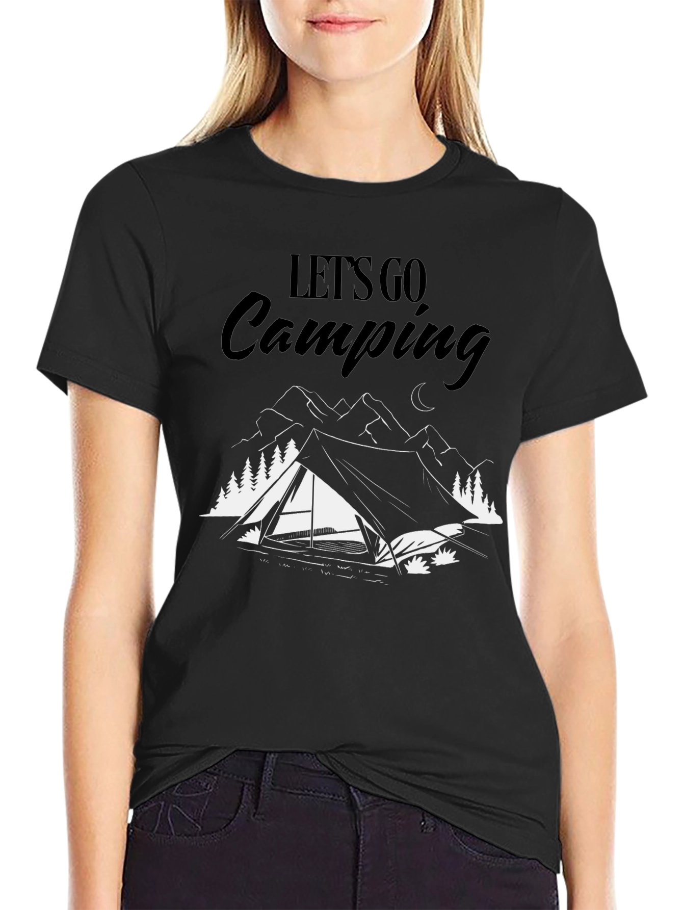 Lets Go Camping Graphic T-Shirt