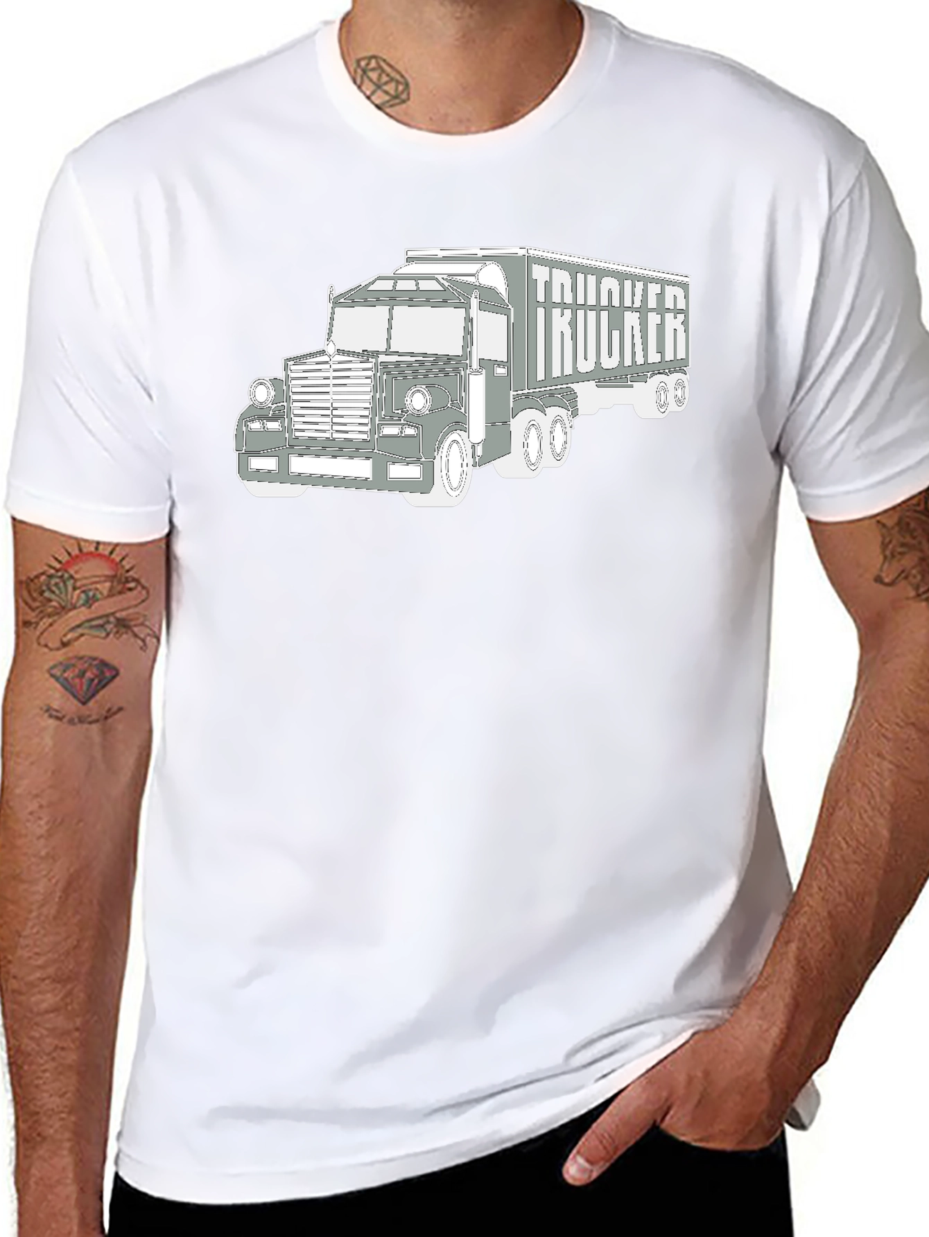 Trucker T-Shirt - Classic Truck Design