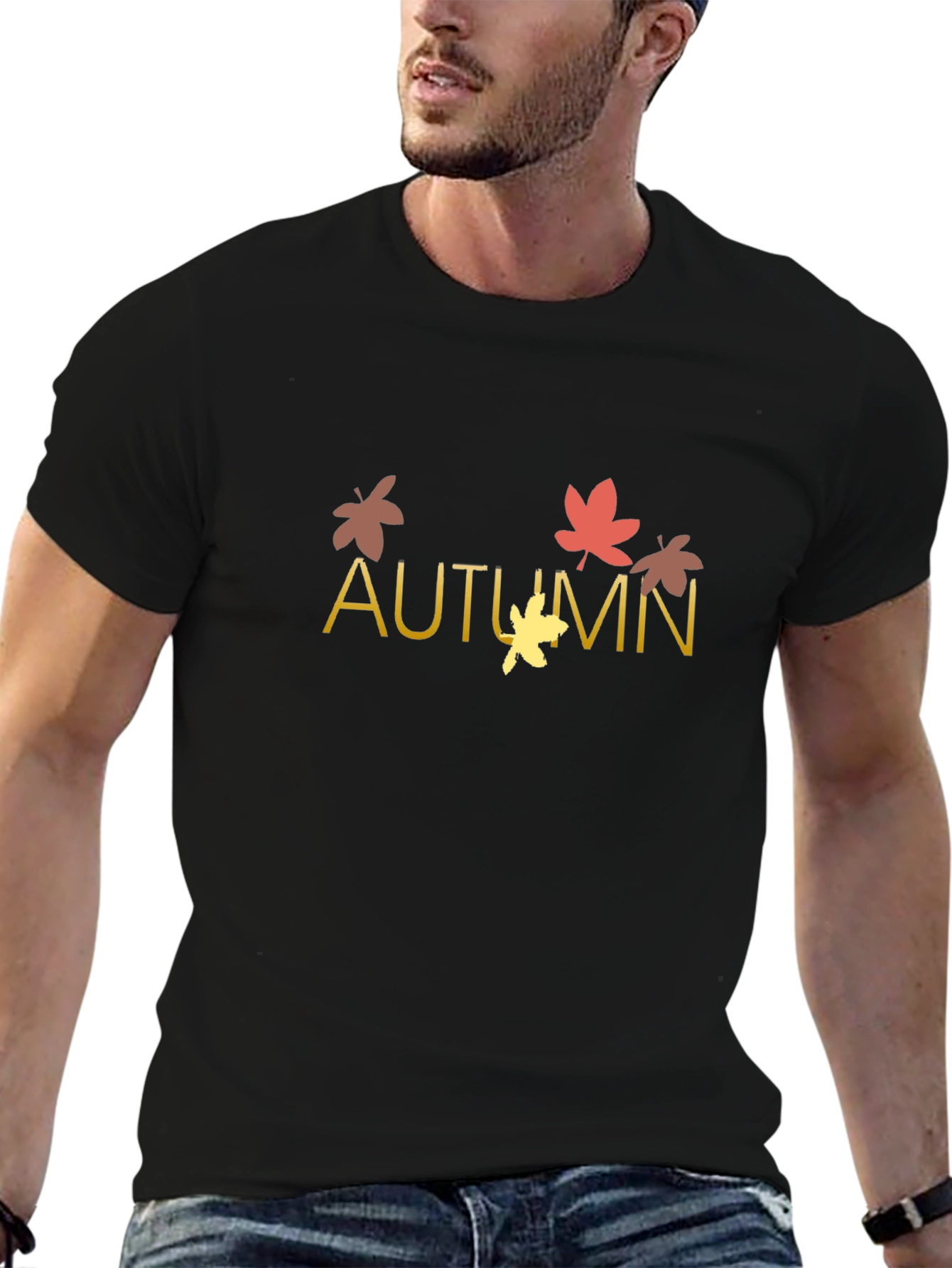 Autumn Leaves Graphic Tee - Cozy Season Style