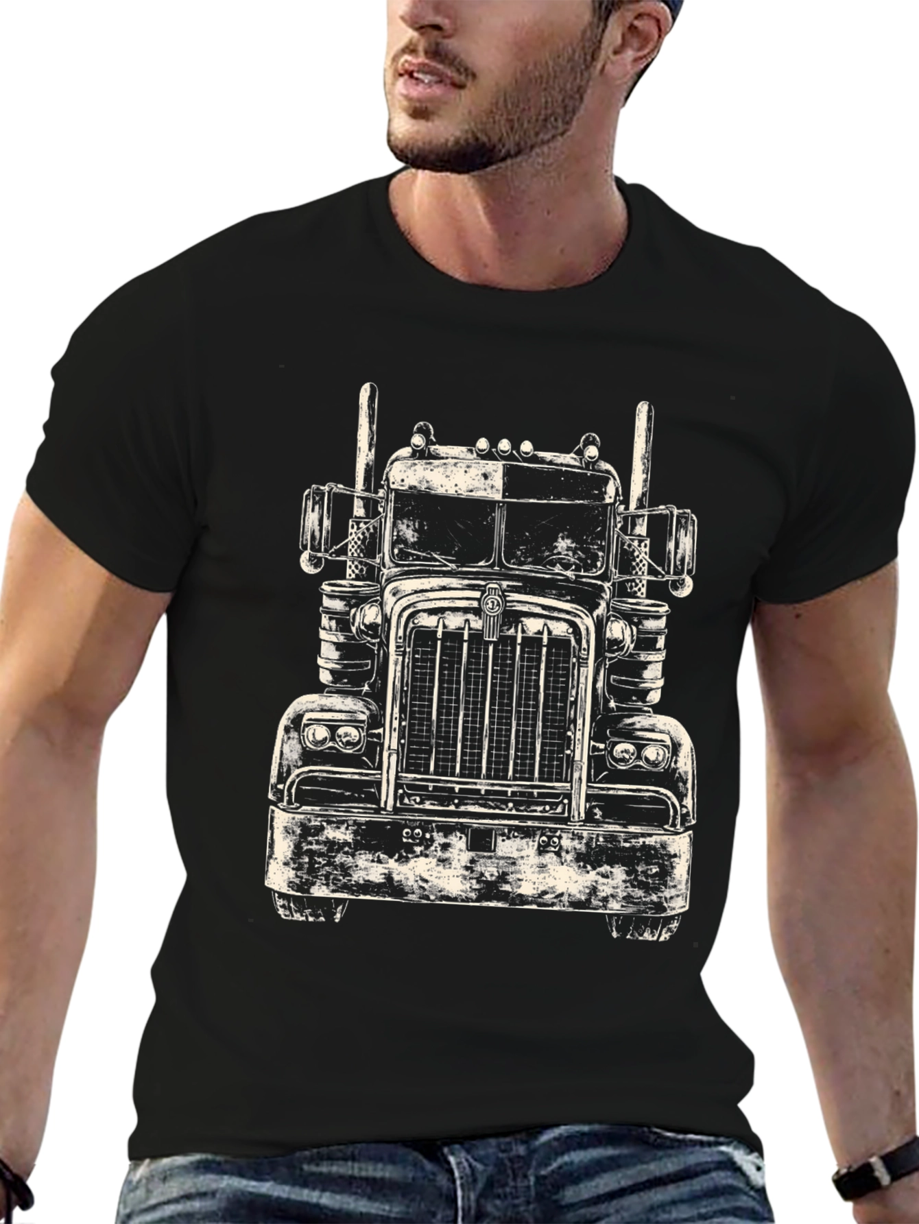 Truck Graphic Tee - Classic Big Rig Design
