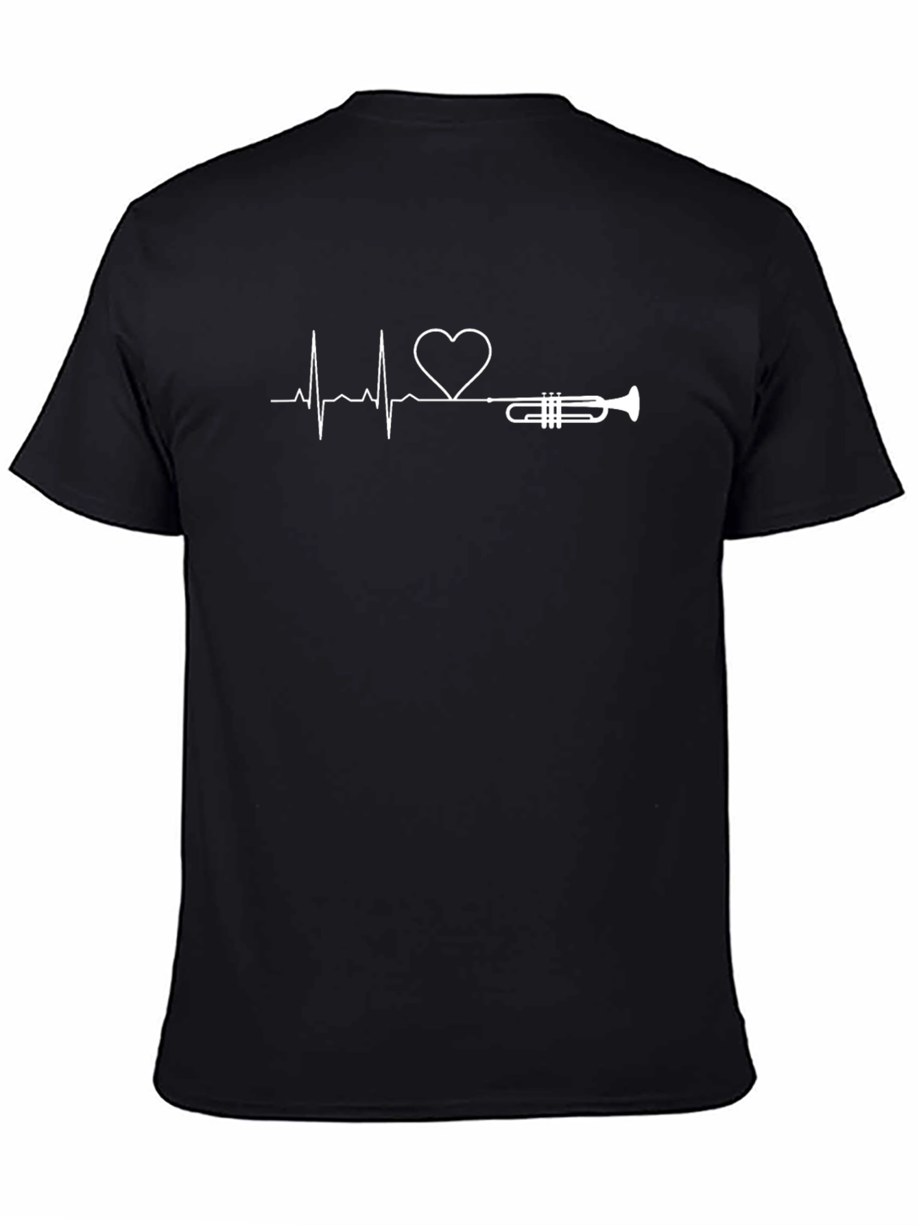 Trumpet Heartbeat T-Shirt - Music Lover Tee