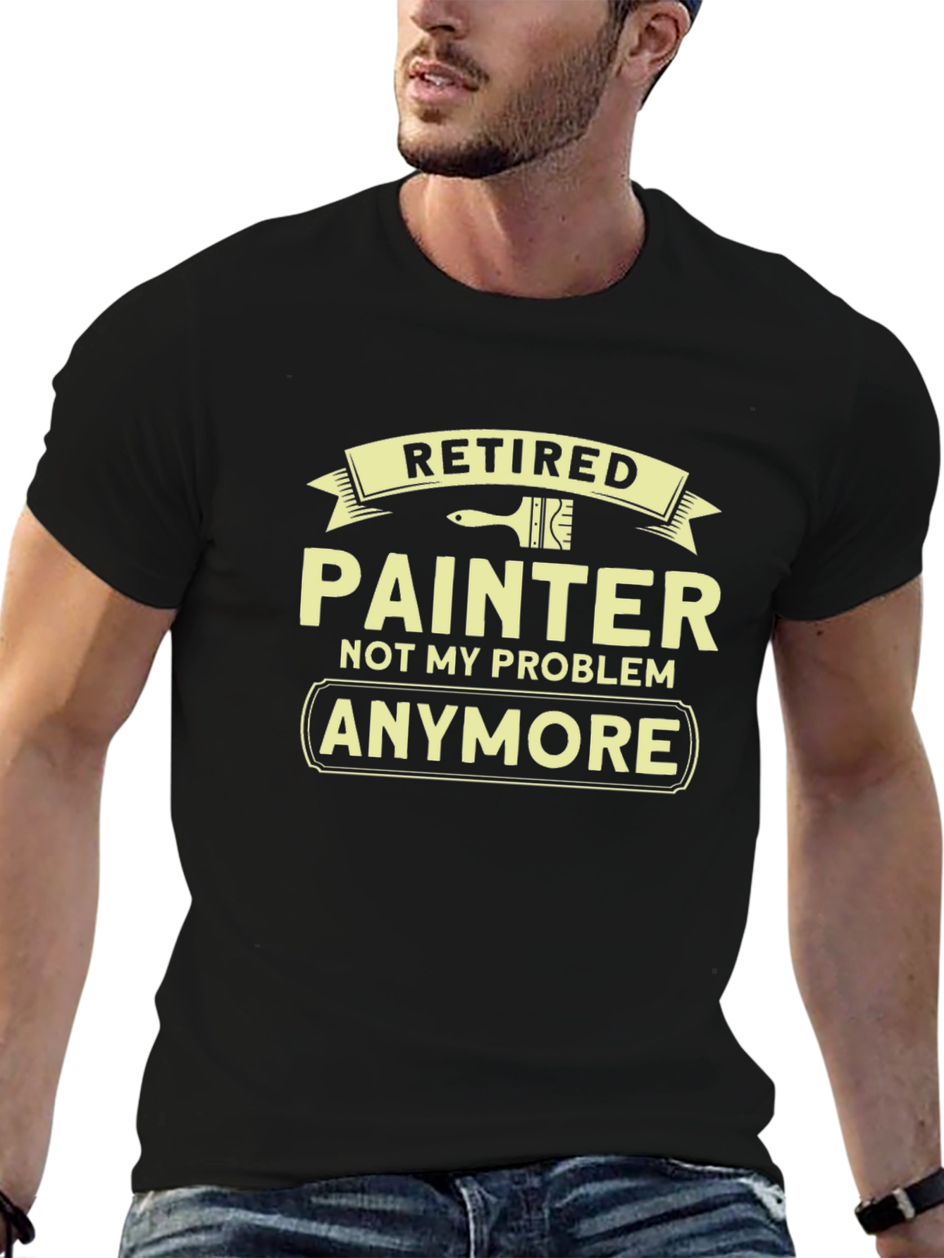 Retired Painter Graphic Tee - Funny Retirement Shirt