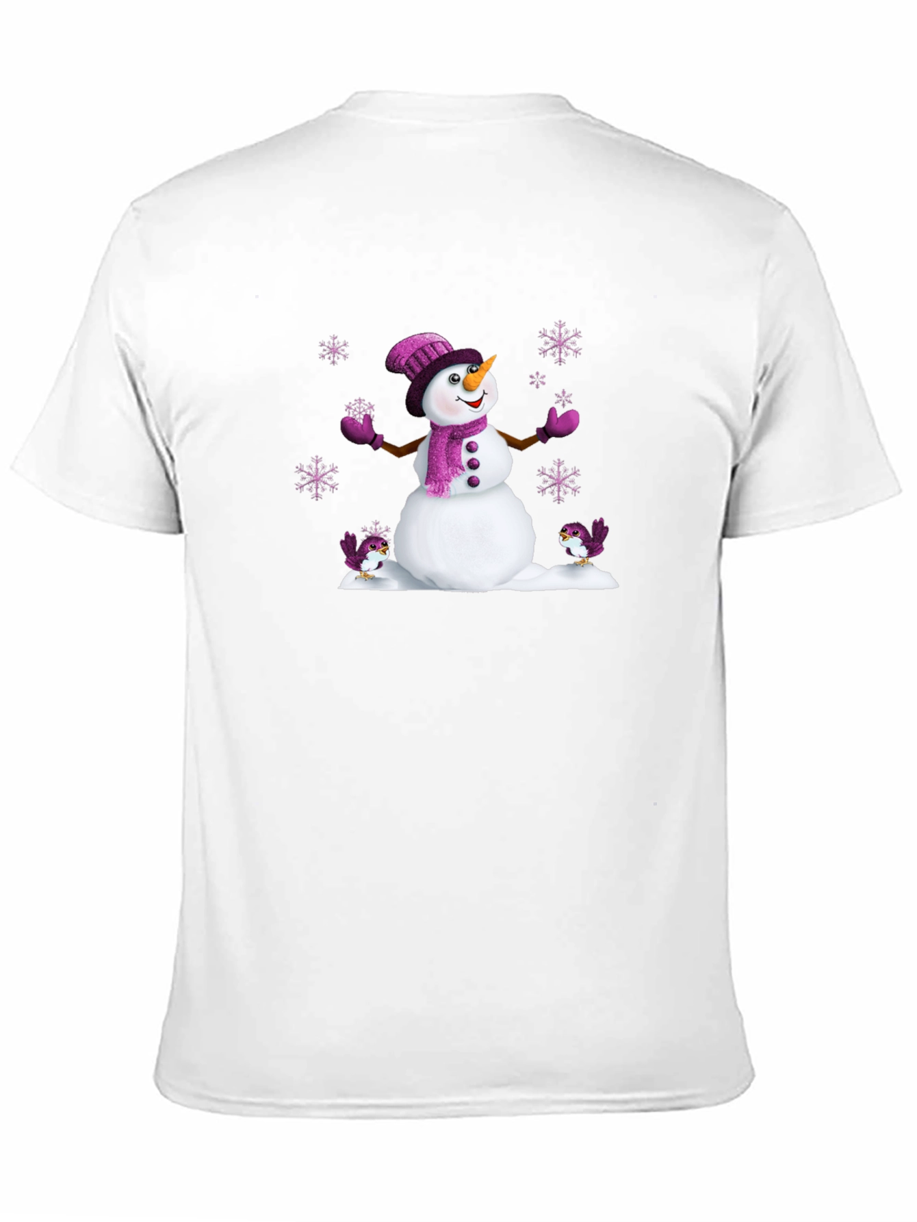 Festive Snowman Graphic Tee - Holiday Cheer