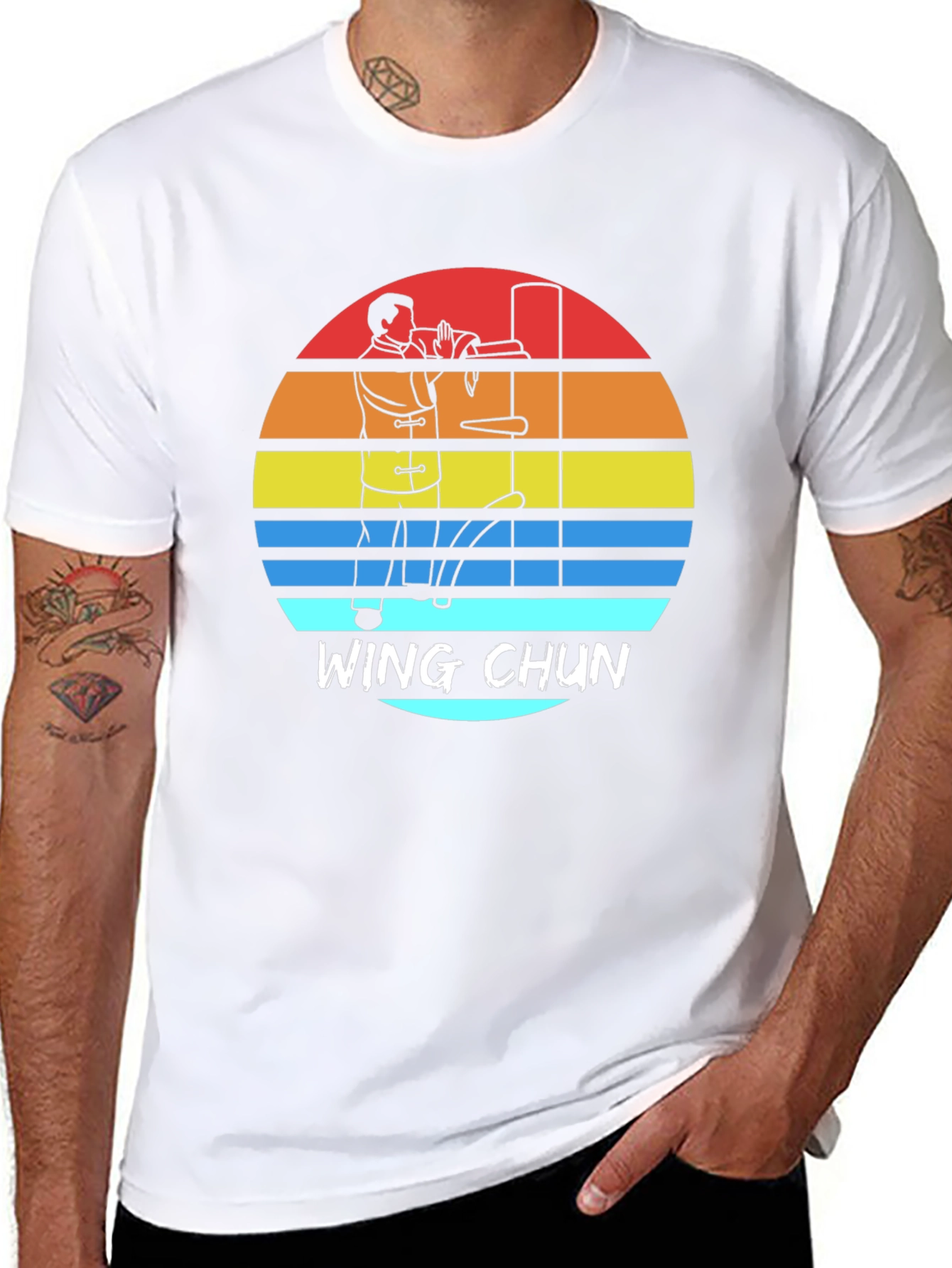Wing Chun Sunset T-Shirt - Martial Arts Inspired Tee