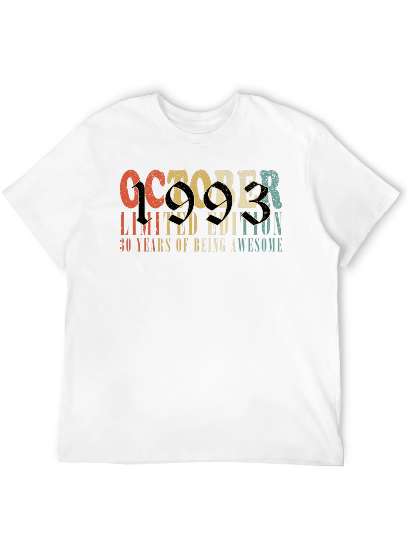 October 1993 Limited Edition 30th Birthday T-Shirt