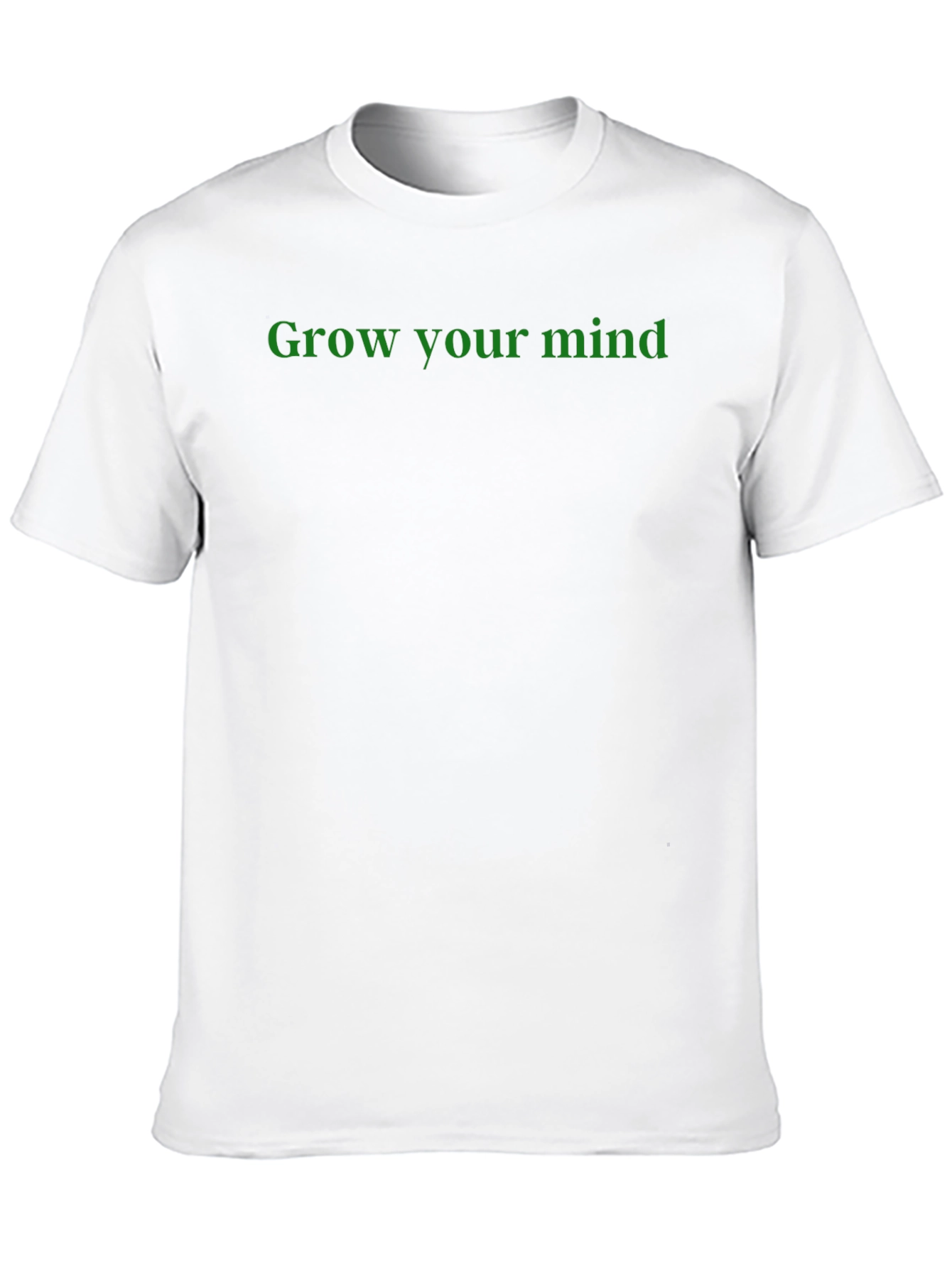 Grow Your Mind Graphic Tee - Black Cotton T-Shirt
