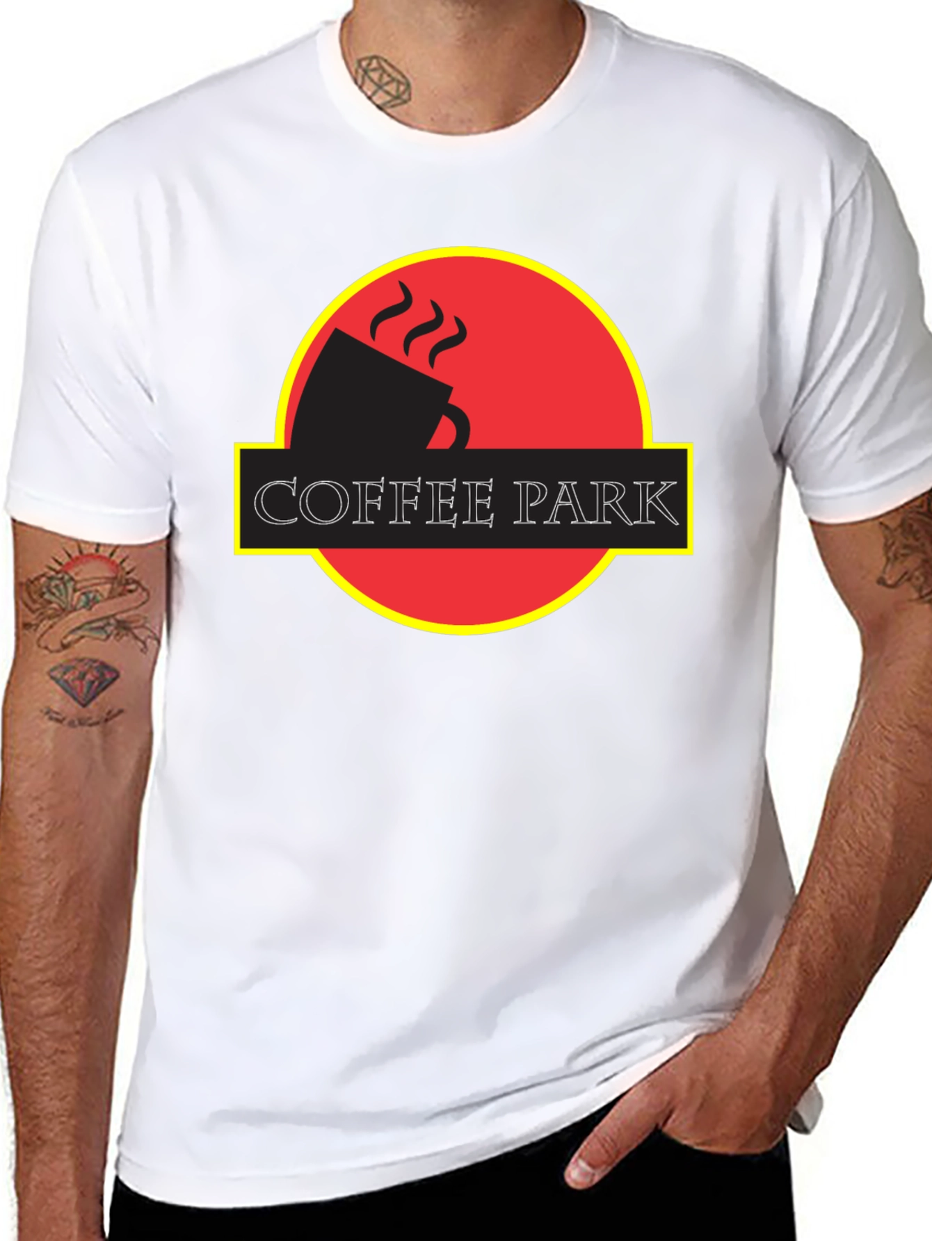 Coffee Park T-Shirt - Jurassic Parody