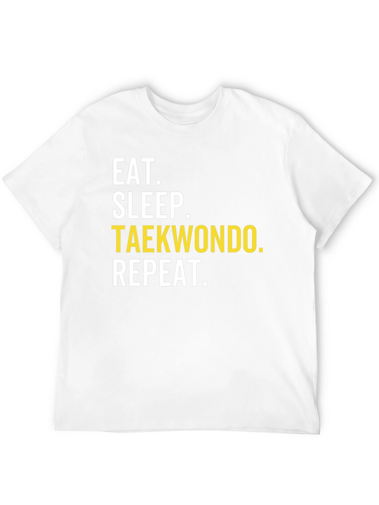 Eat Sleep Taekwondo Repeat T-Shirt - Martial Arts Tee