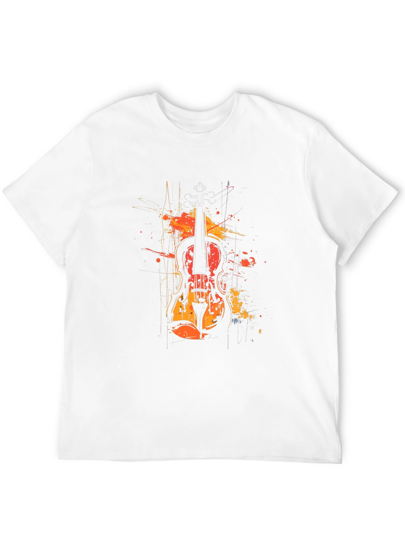 Violin Art Graphic Tee - Music Lover T-Shirt