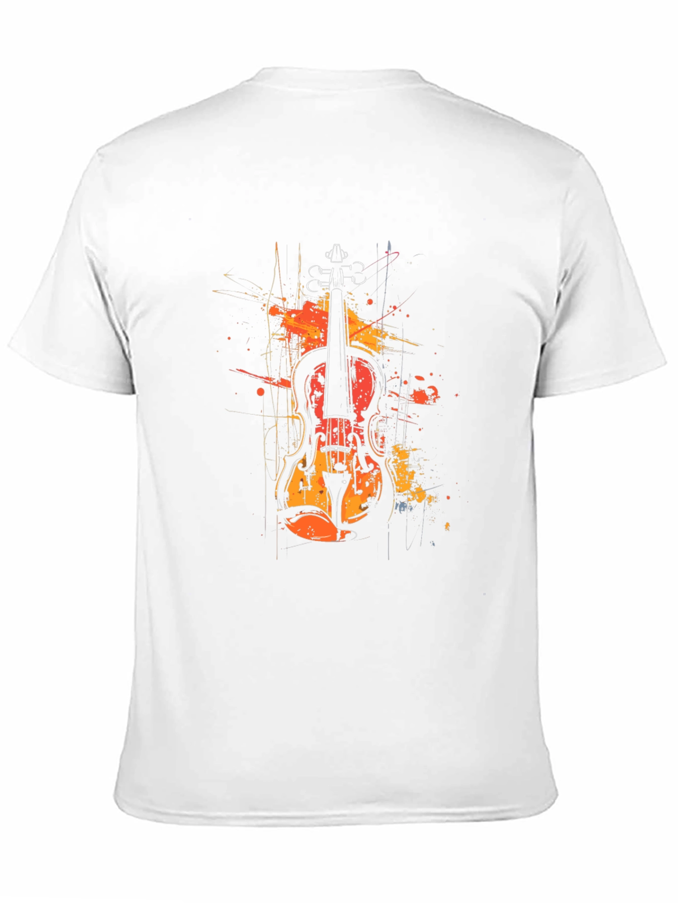 Violin Art Graphic Tee - Music Lover T-Shirt