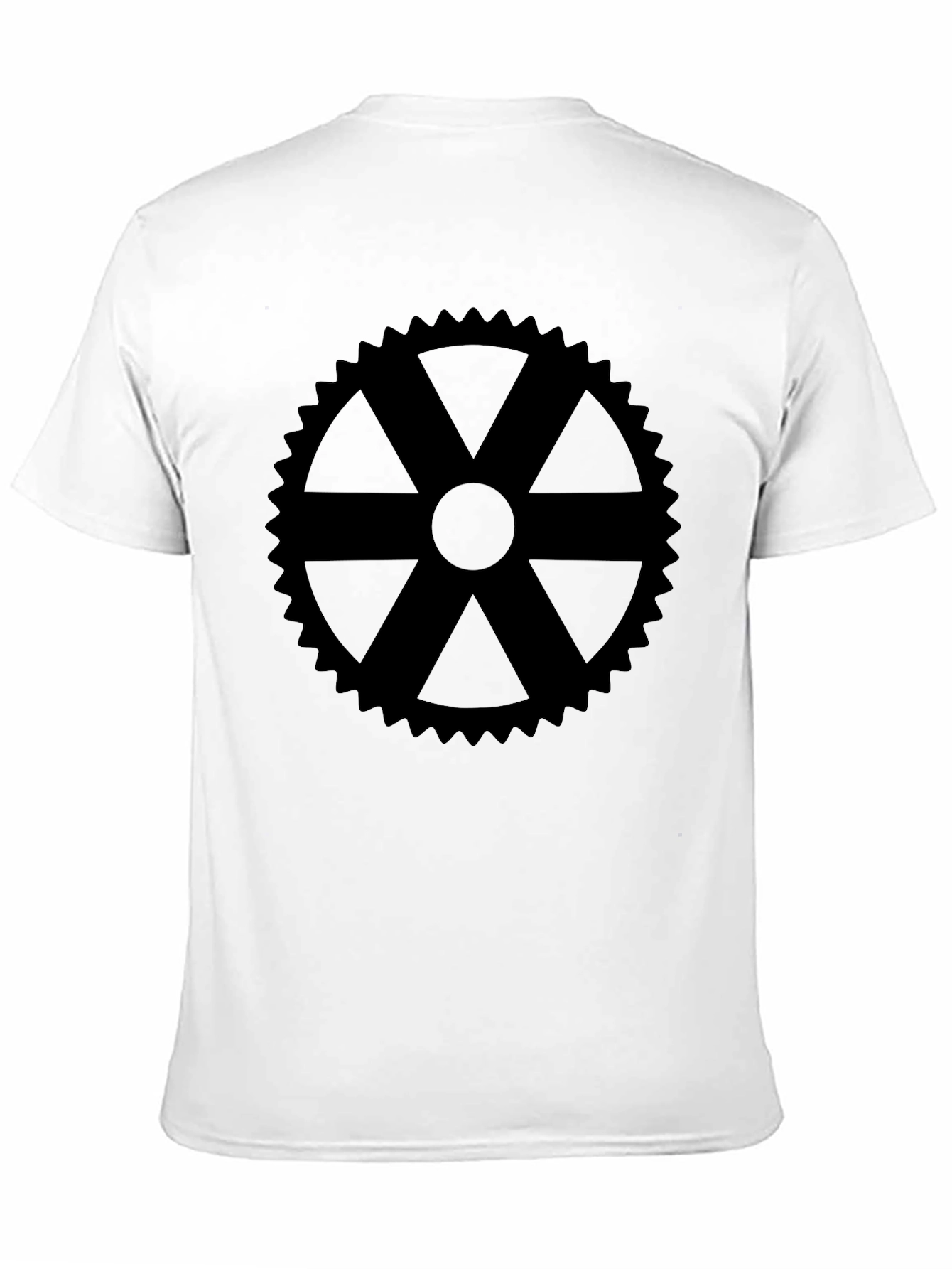 Black Gear Graphic Tee - Modern Style