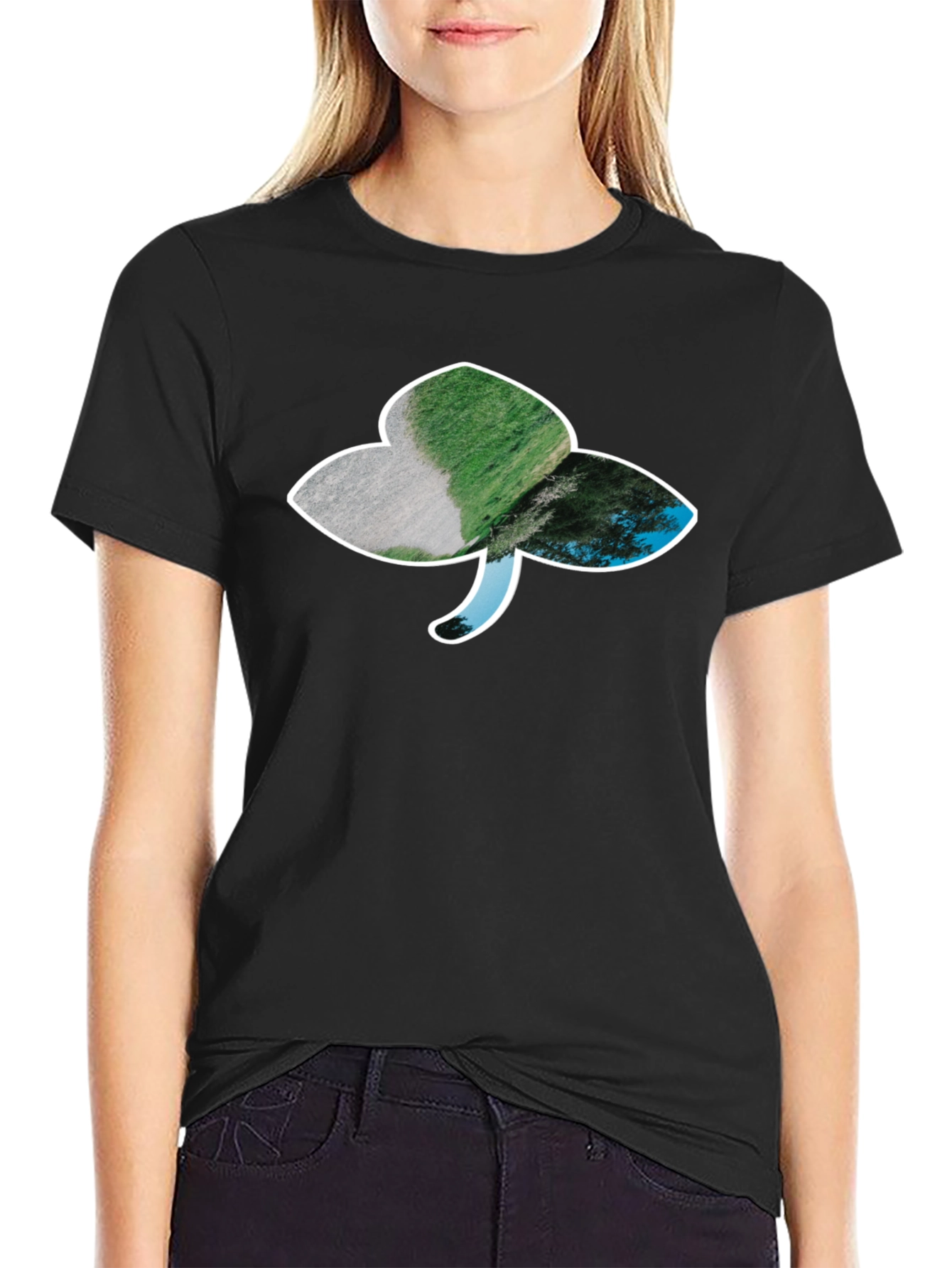 Shamrock Graphic Black T-Shirt