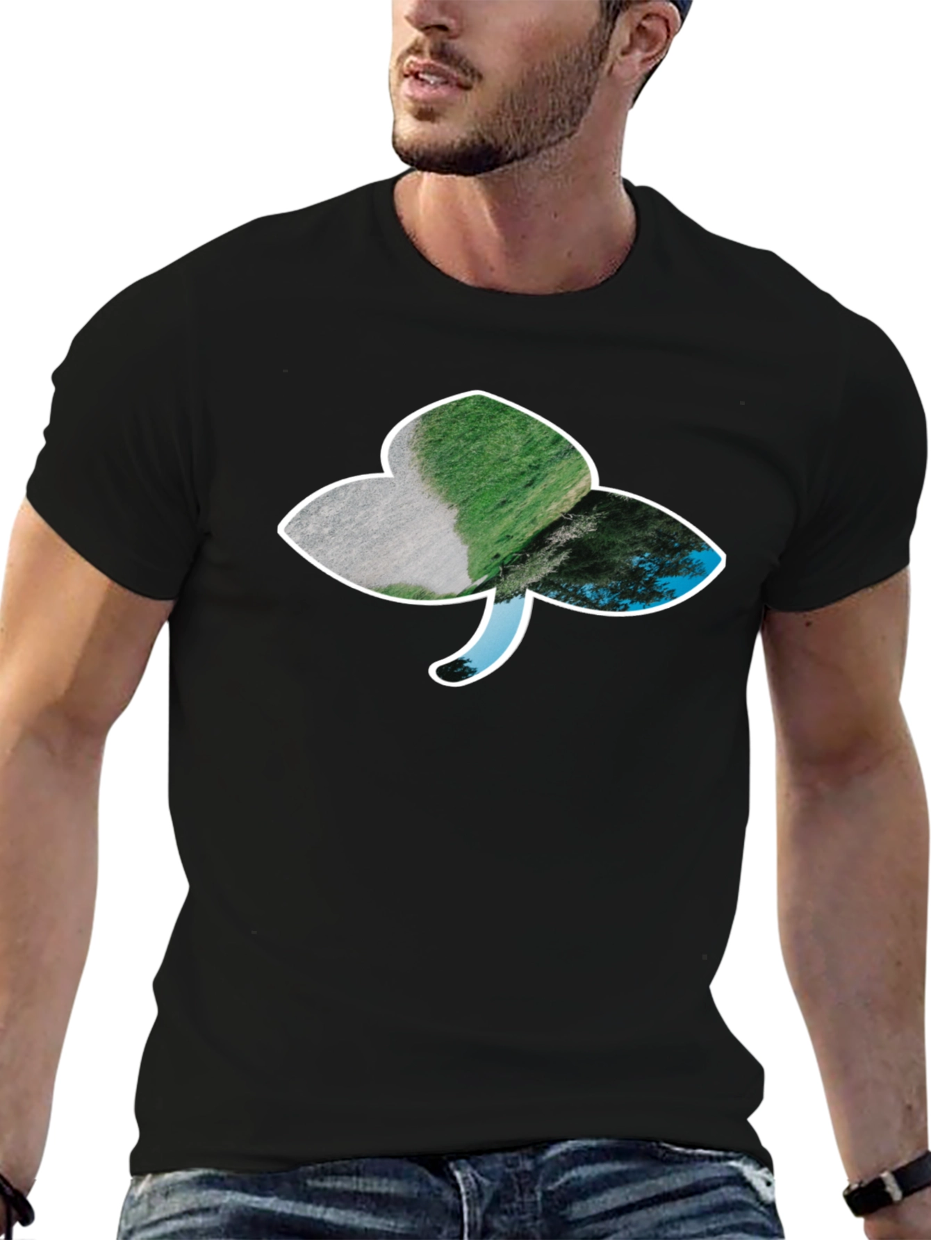 Shamrock Graphic Black T-Shirt