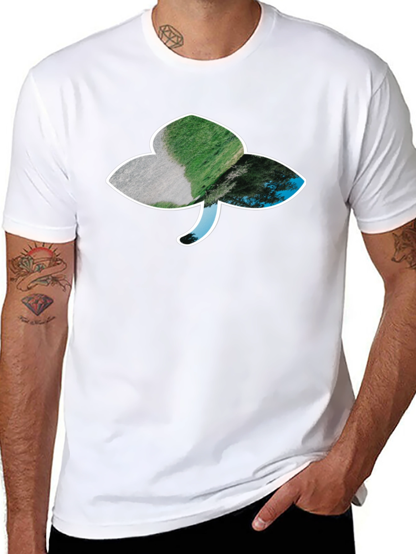 Shamrock Graphic Black T-Shirt