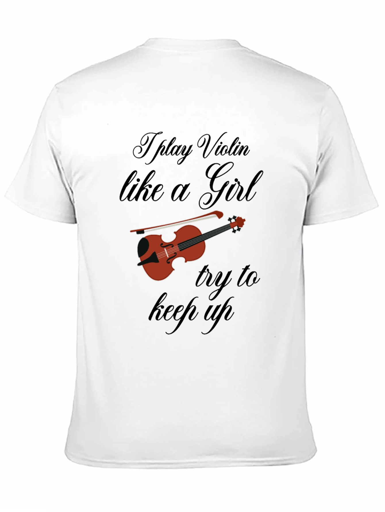 Violin Player Black T-Shirt - Funny Music Tee