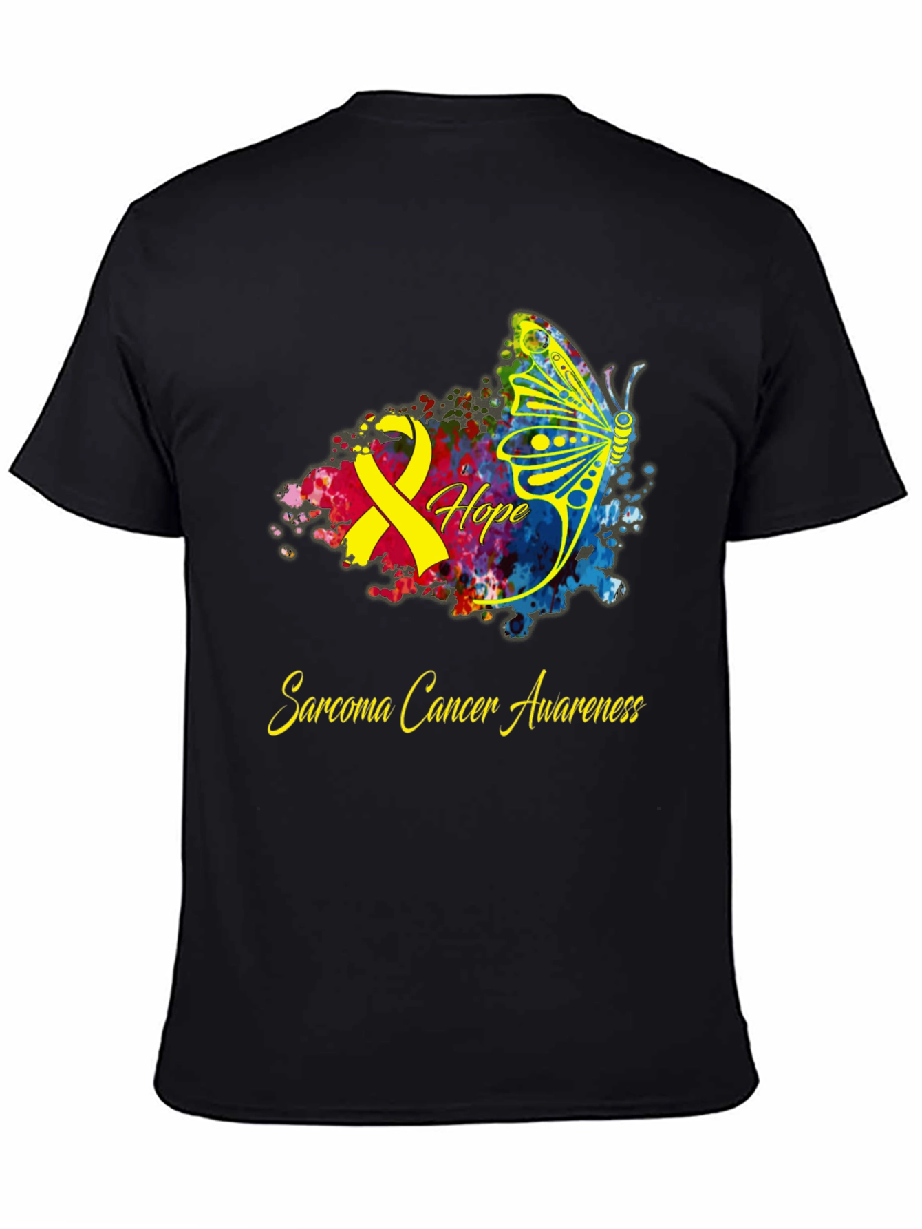 Sarcoma Cancer Awareness Butterfly T-Shirt