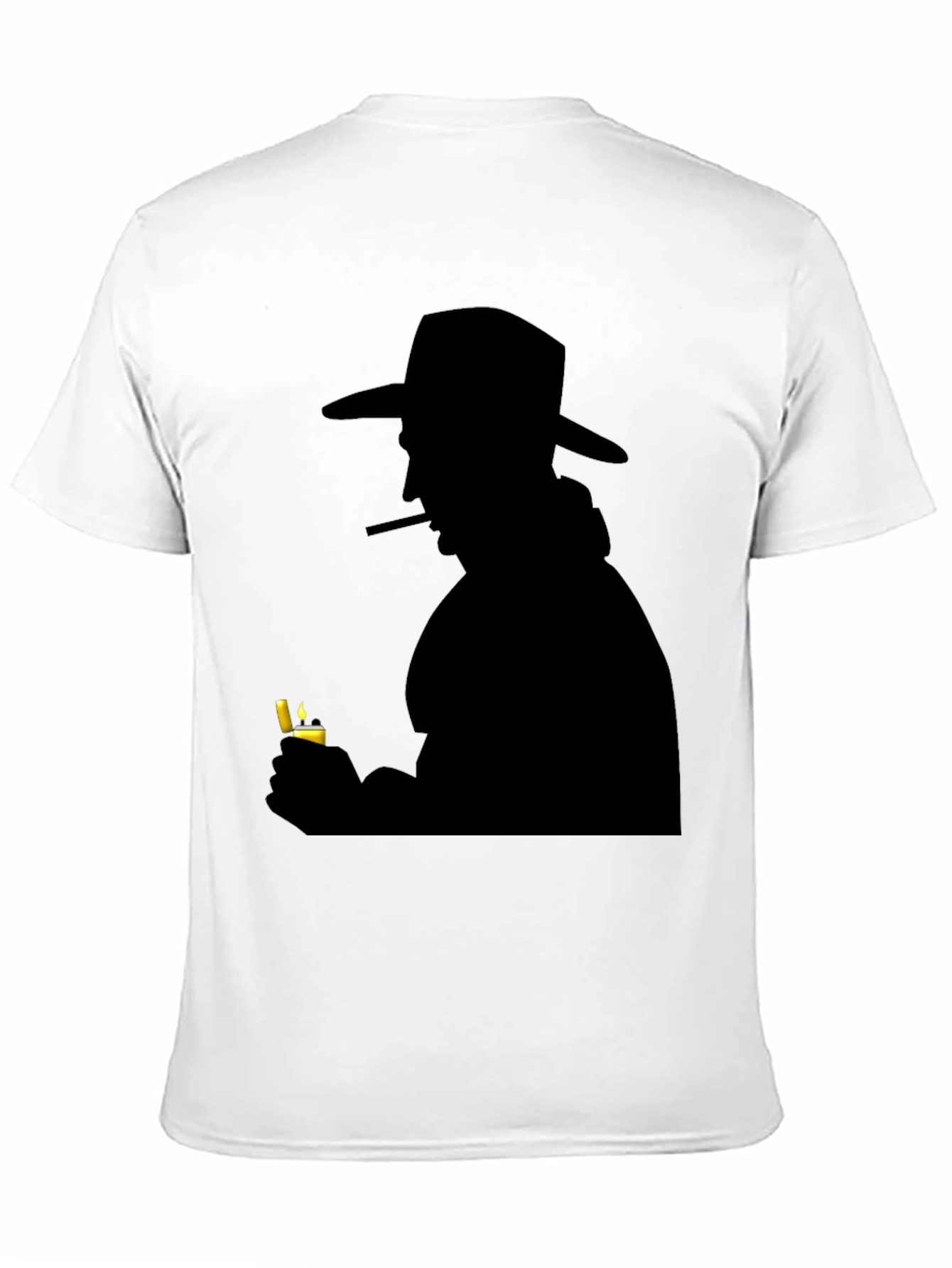 Silhouette Cowboy Lighter Black T-Shirt