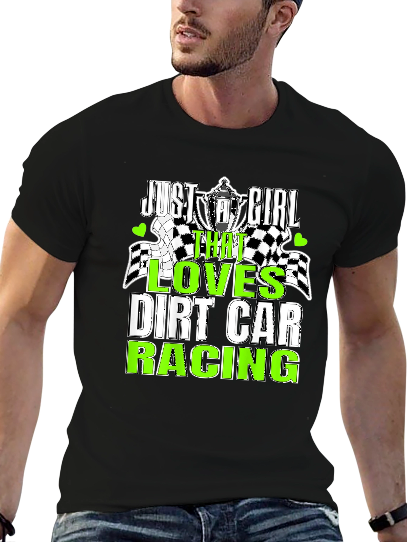 Dirt Car Racing Just A Girl T-Shirt