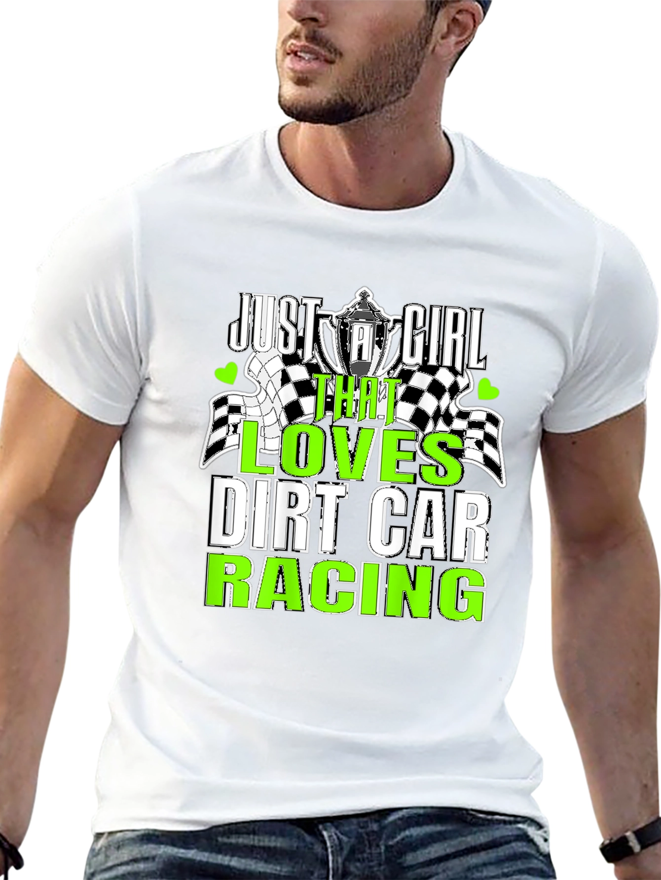 Dirt Car Racing Just A Girl T-Shirt
