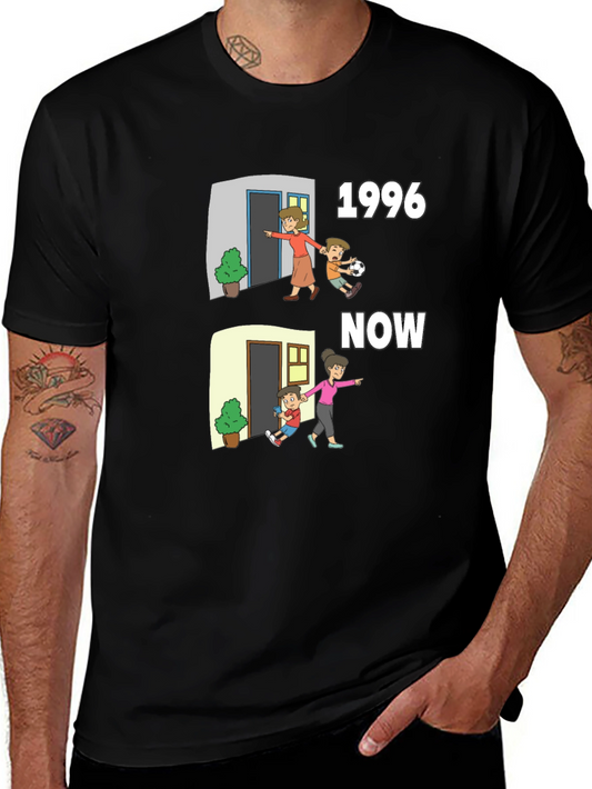 1996 vs Now Cartoon T-Shirt