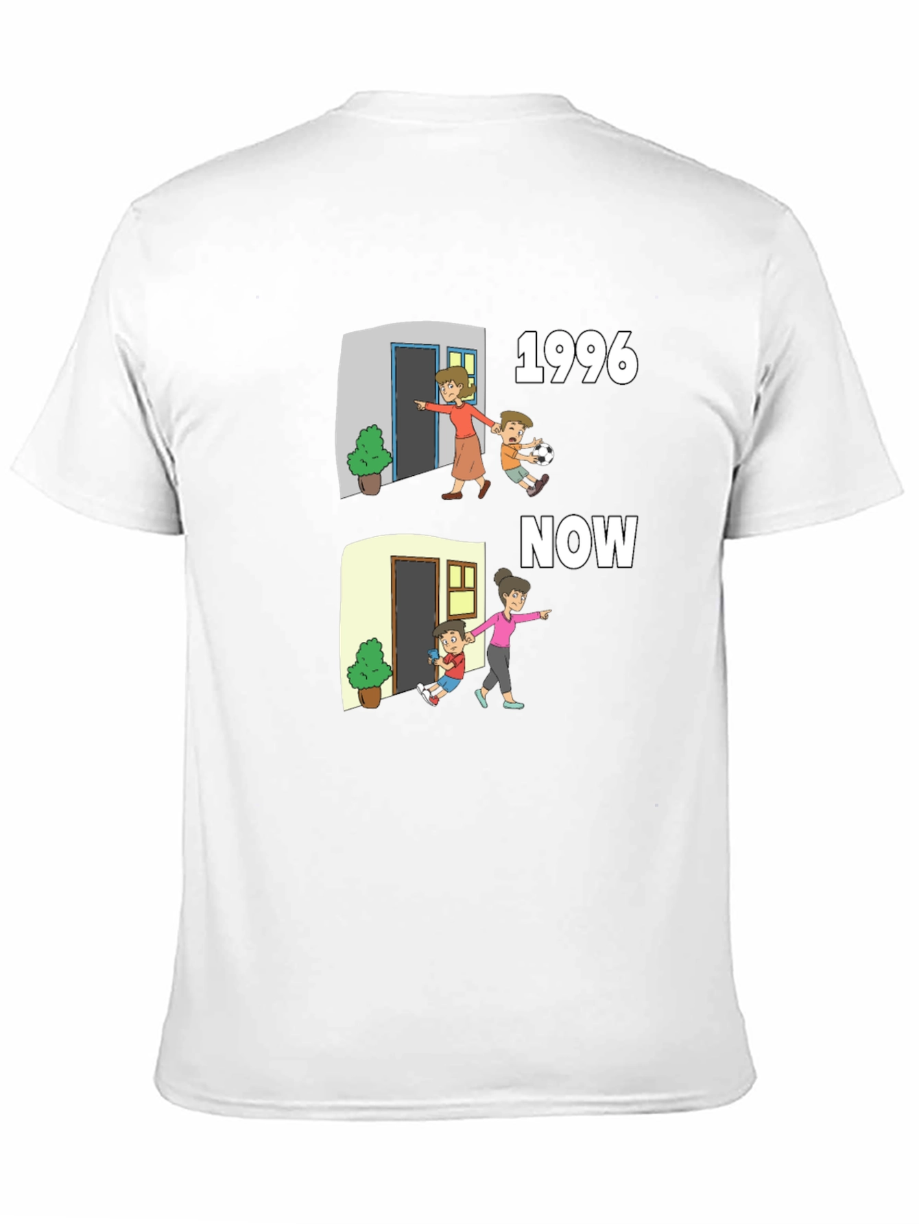 1996 vs Now Cartoon T-Shirt