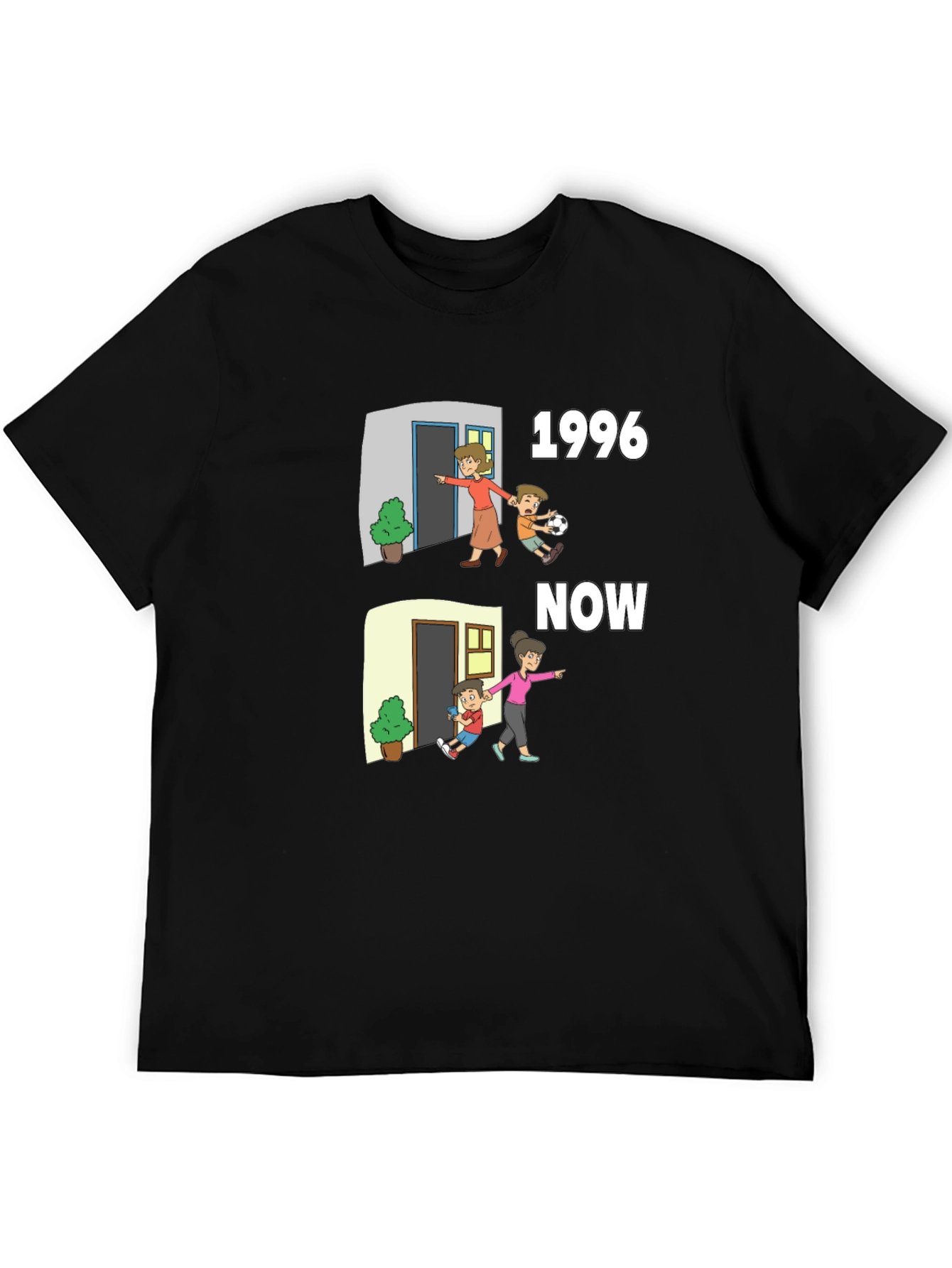 1996 vs Now Cartoon T-Shirt