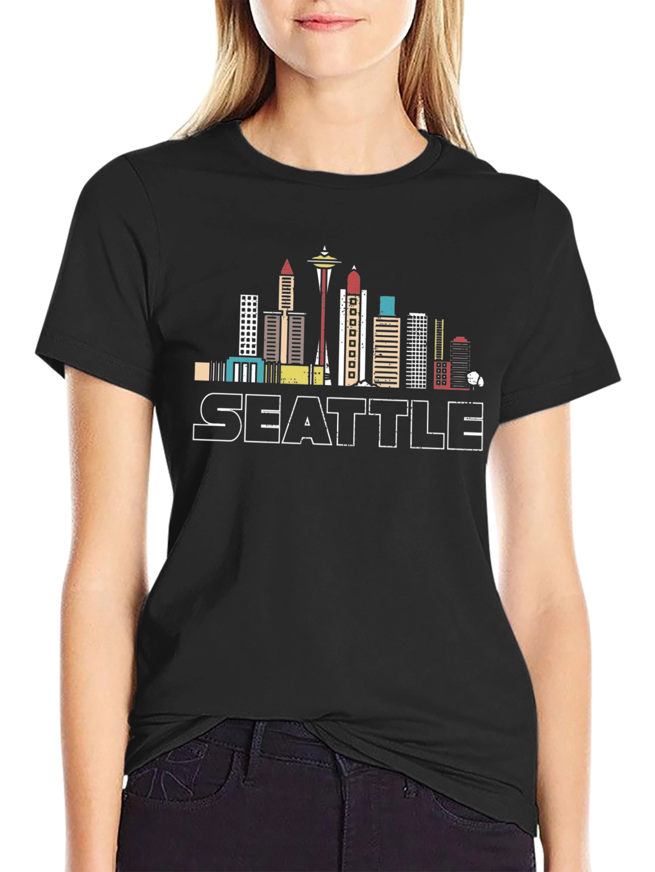 Seattle Skyline T-Shirt - Cityscape Tee