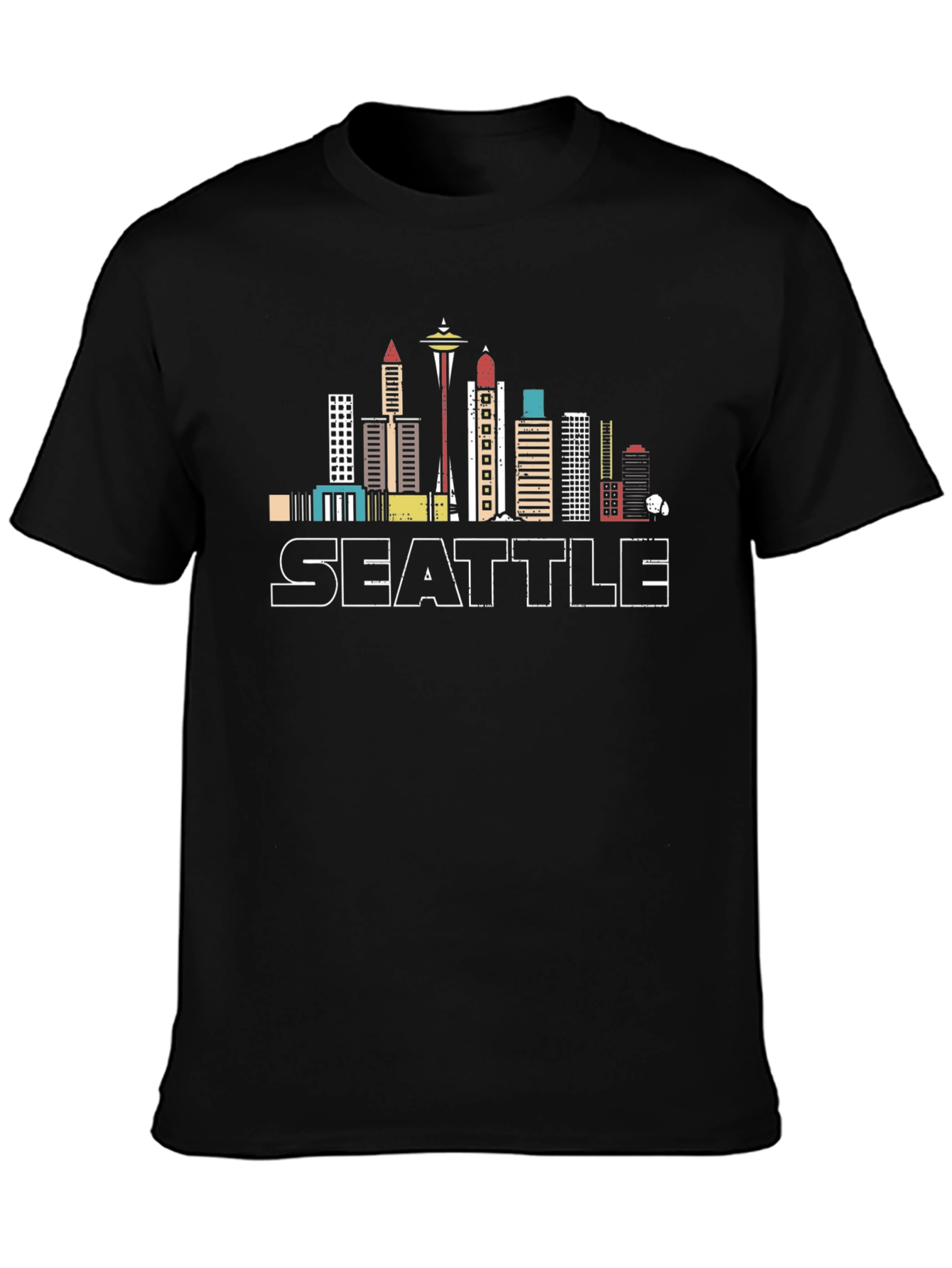 Seattle Skyline T-Shirt - Cityscape Tee