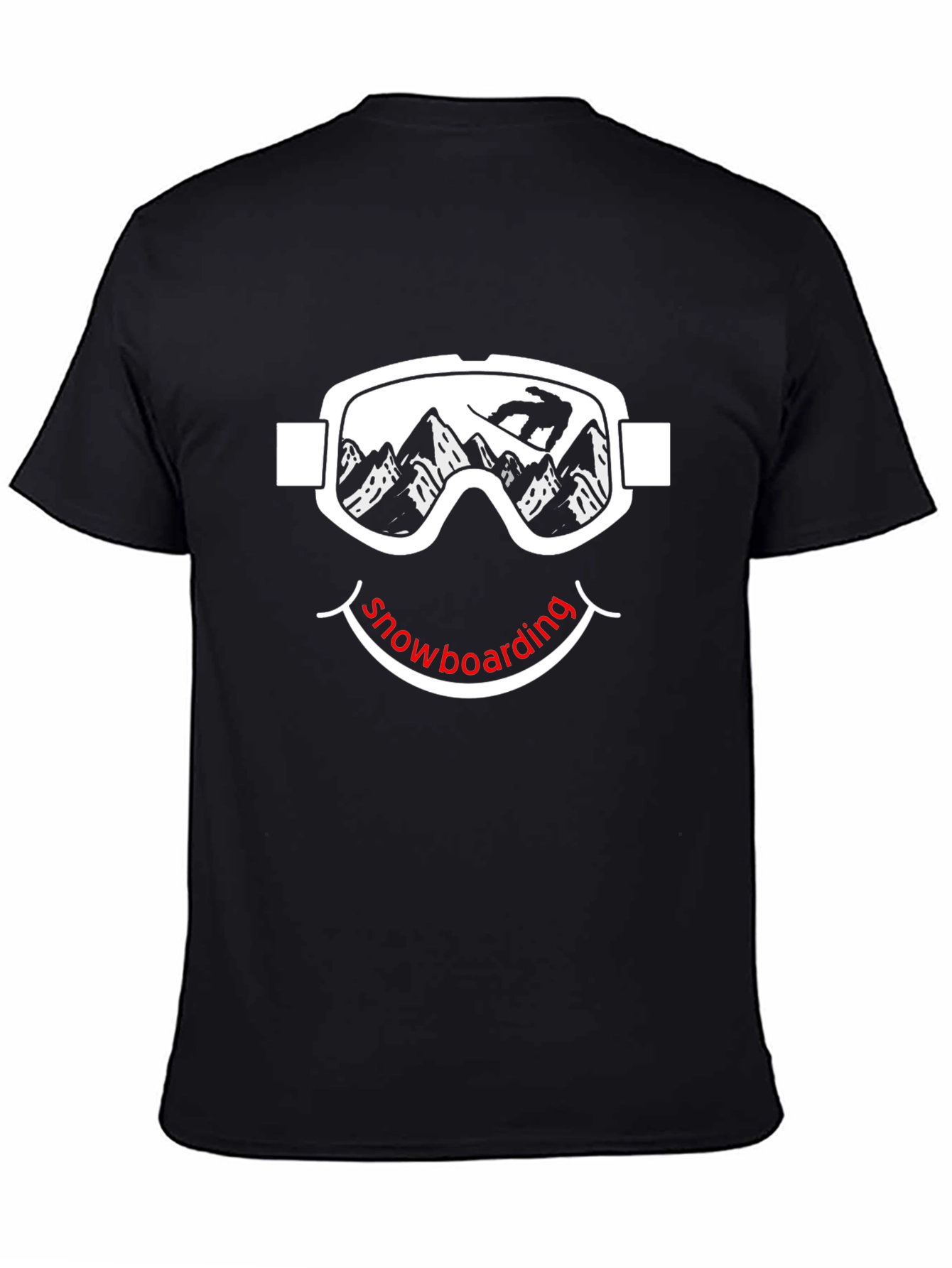 Snowboarding Smiley Face T-Shirt