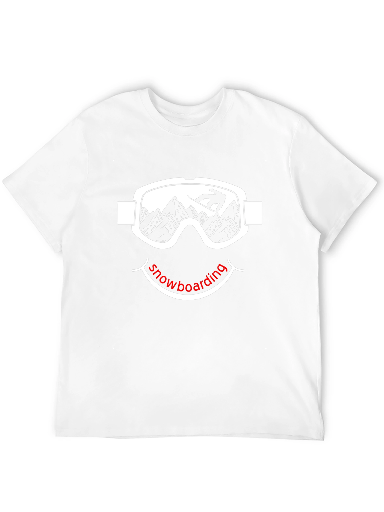 Snowboarding Smiley Face T-Shirt