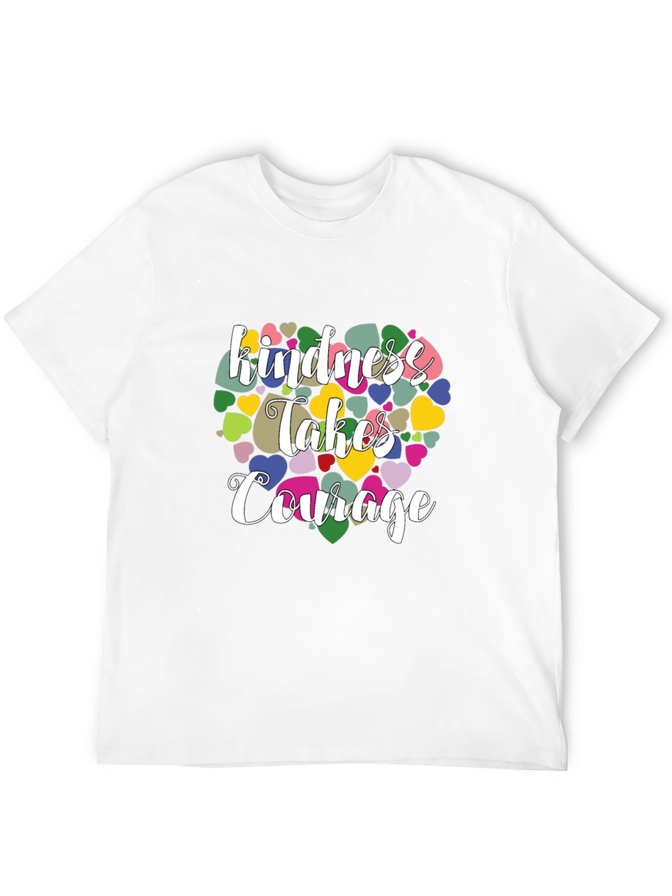 Kindness Takes Courage Black Graphic T-Shirt