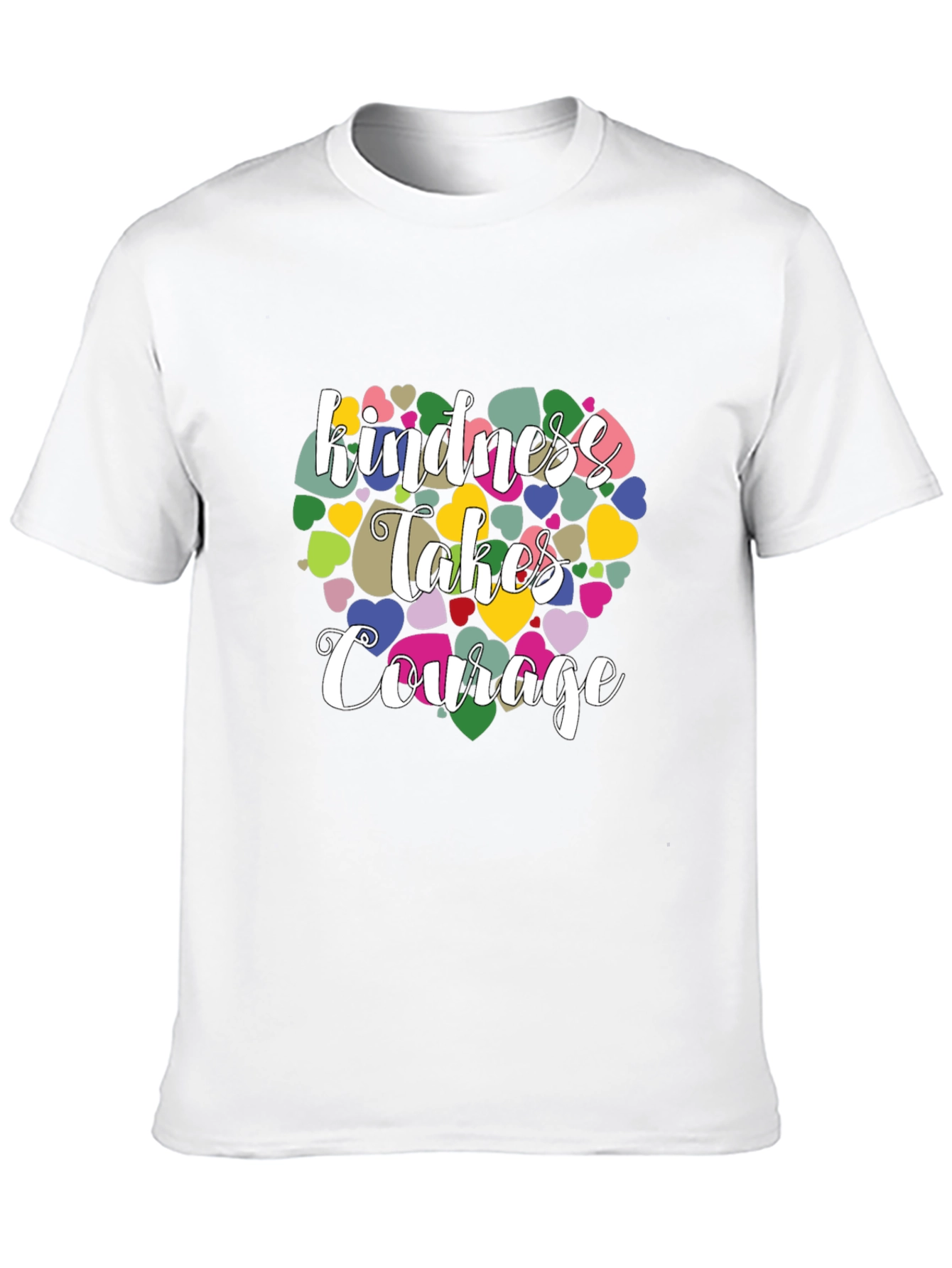 Kindness Takes Courage Black Graphic T-Shirt