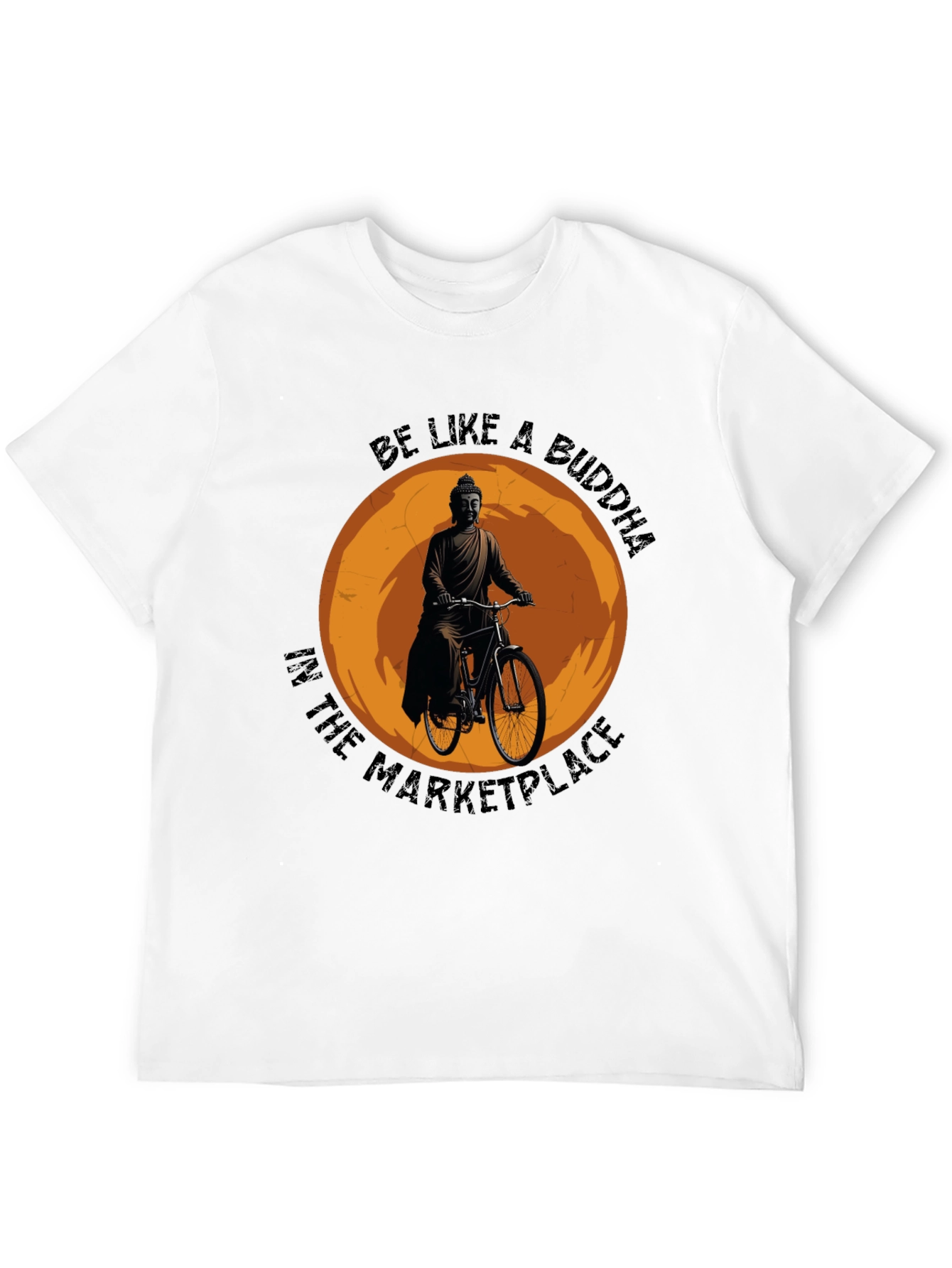 Buddha on Bike Graphic T-Shirt - Meditative Style