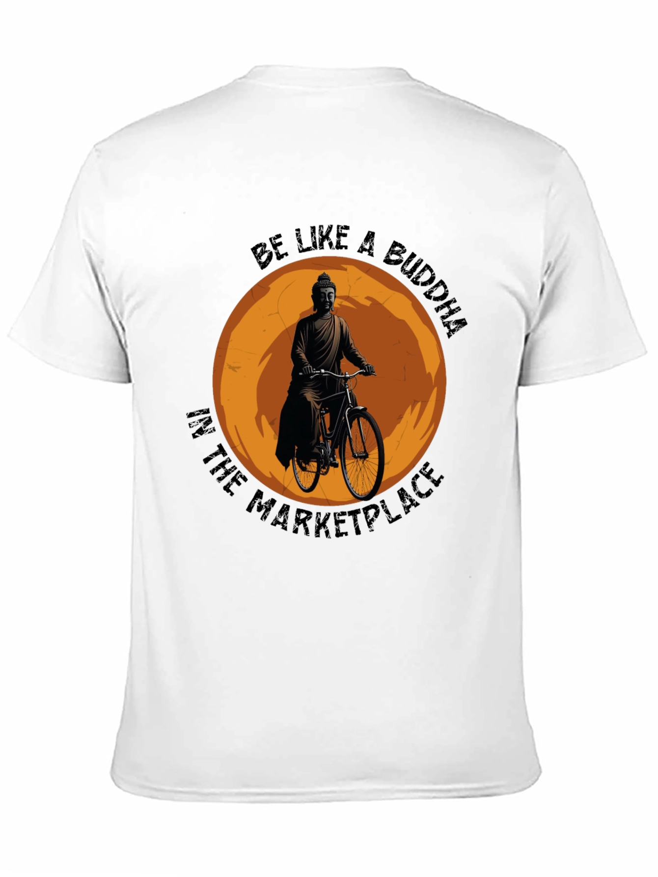 Buddha on Bike Graphic T-Shirt - Meditative Style