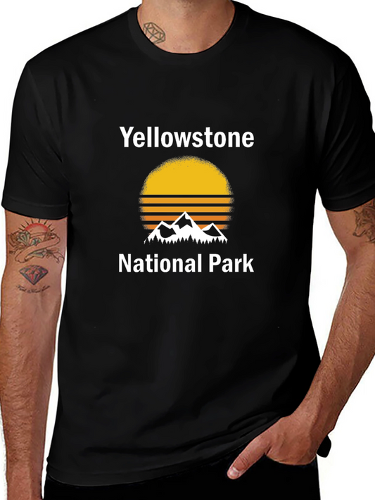 Yellowstone National Park Graphic Tee - Black