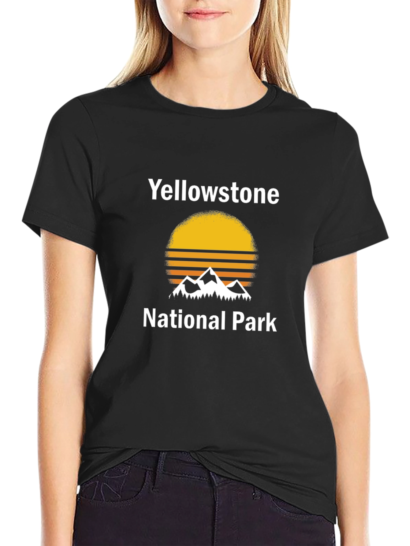 Yellowstone National Park Graphic Tee - Black