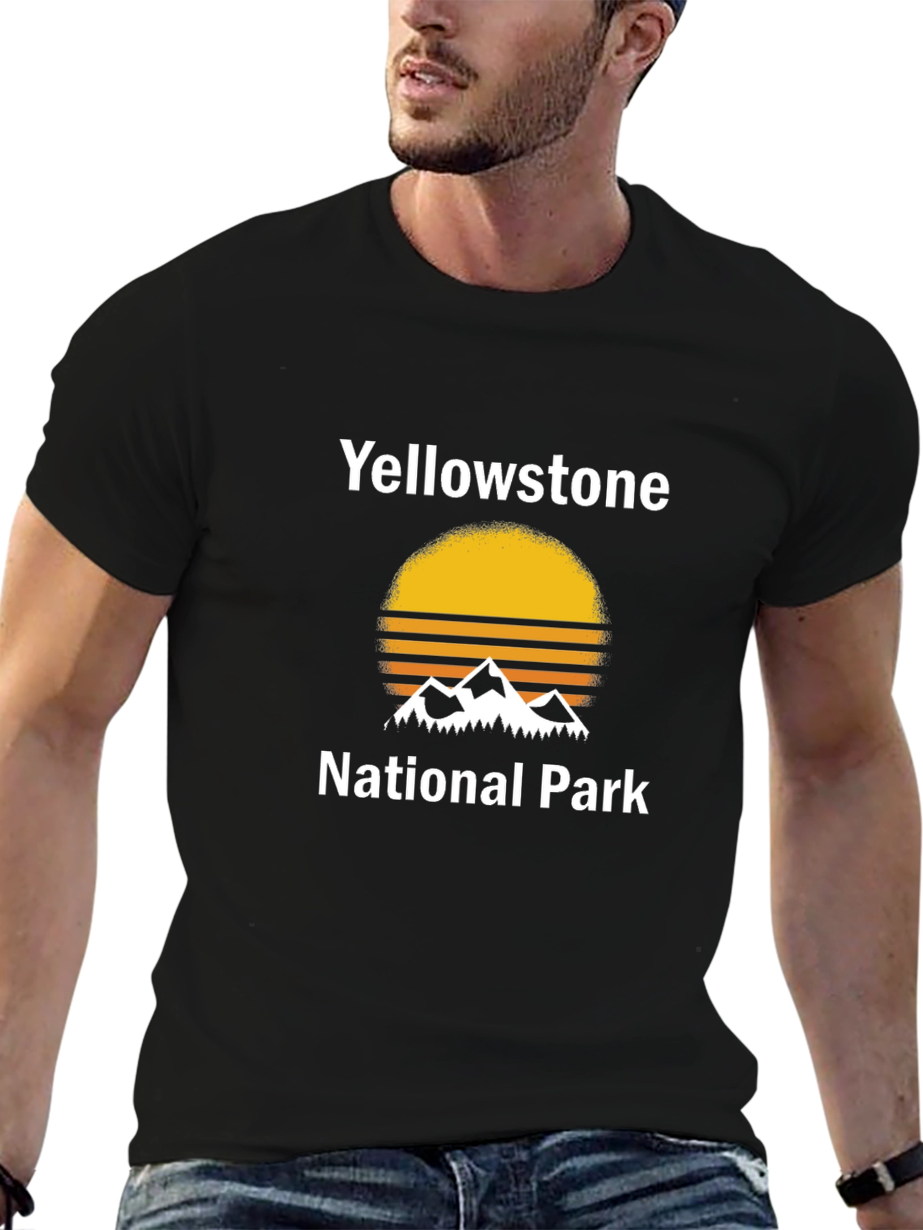 Yellowstone National Park Graphic Tee - Black