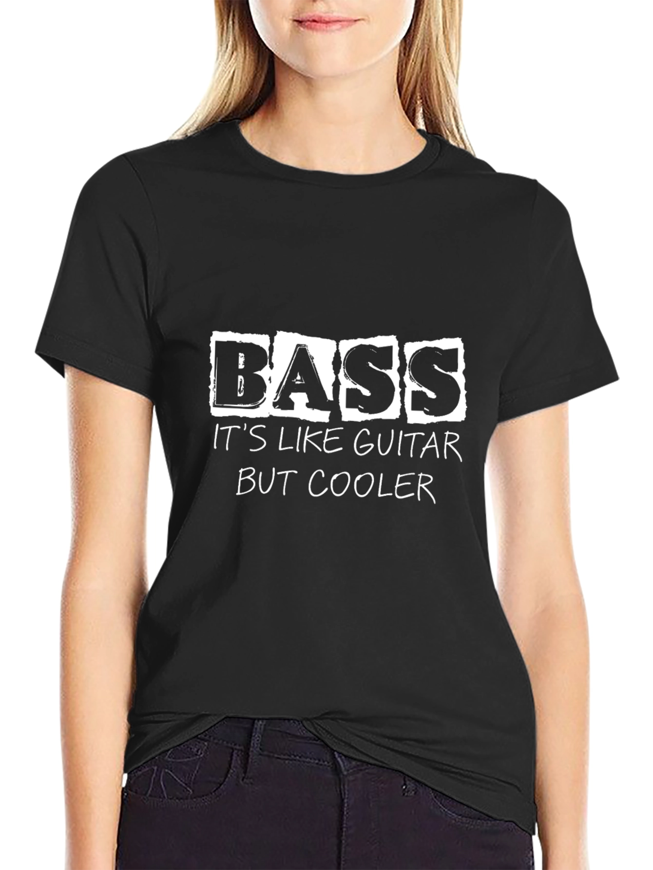 Bass Guitar T-Shirt - Its Like Guitar But Cooler