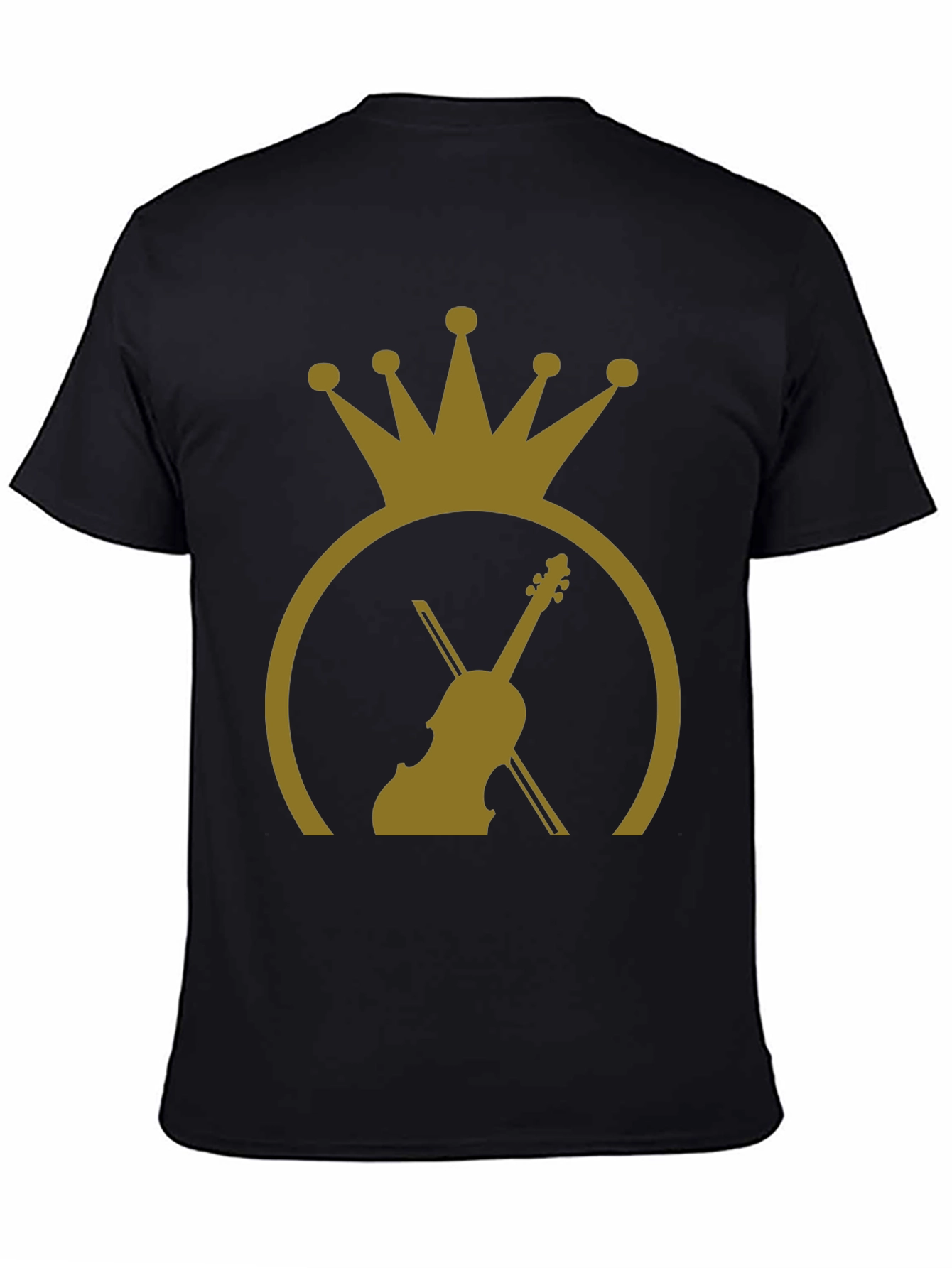 Crown Violin Graphic Tee - Stylish Musician T-Shirt