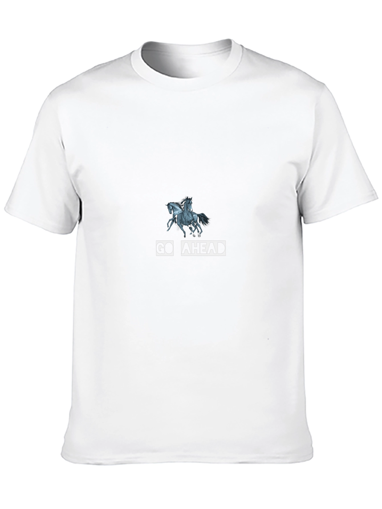 Go Ahead Horse Graphic Tee - Black