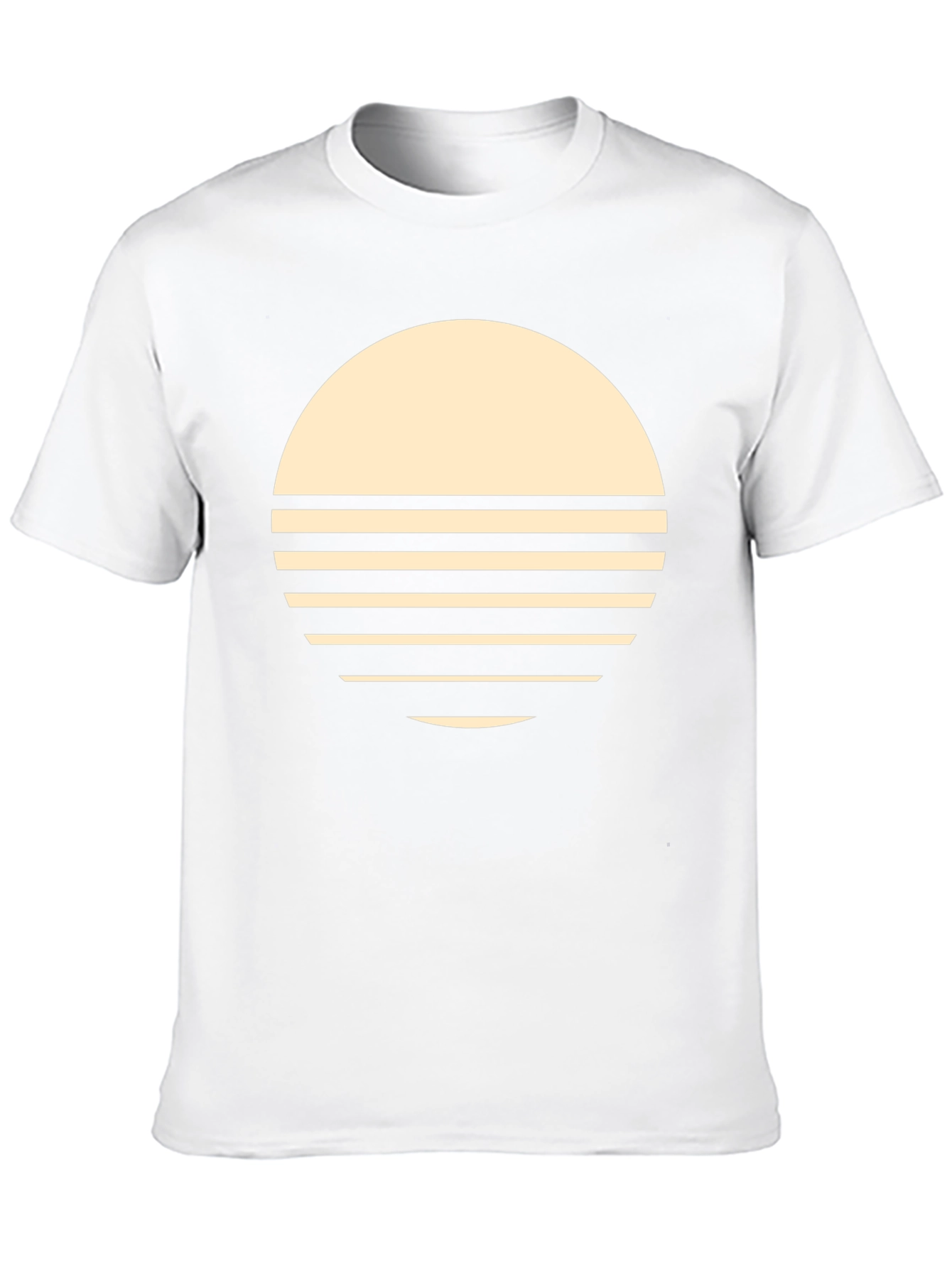 Retro Sunset Graphic Tee - Stylish Black T-Shirt