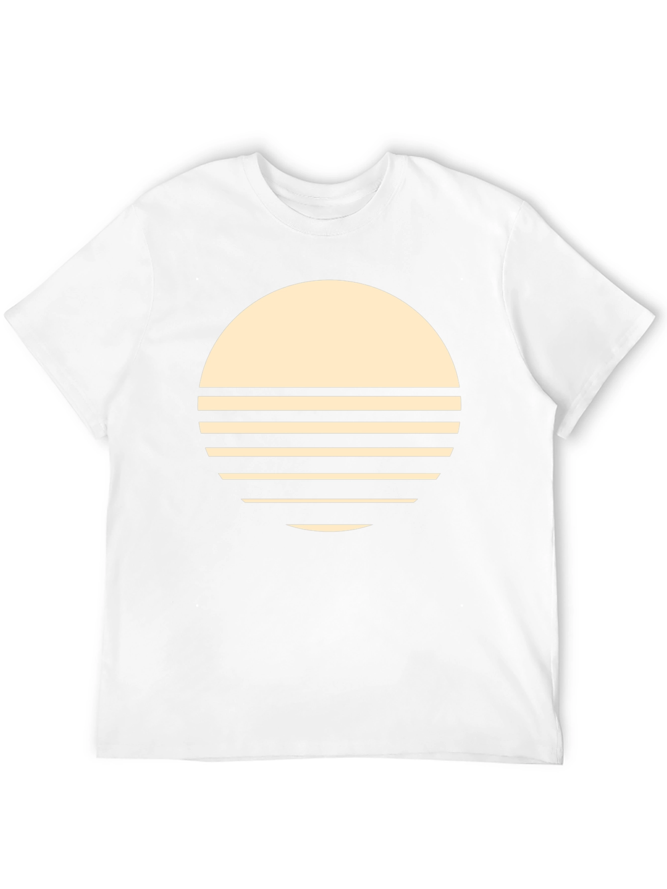 Retro Sunset Graphic Tee - Stylish Black T-Shirt