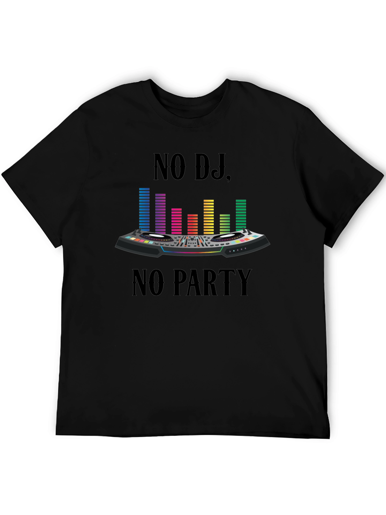 No DJ No Party Graphic Print T-Shirt