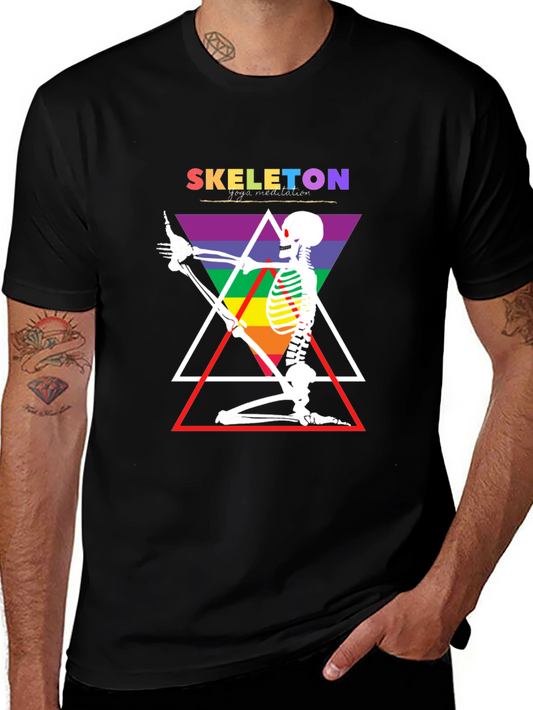 Skeleton Yoga Meditation T-Shirt