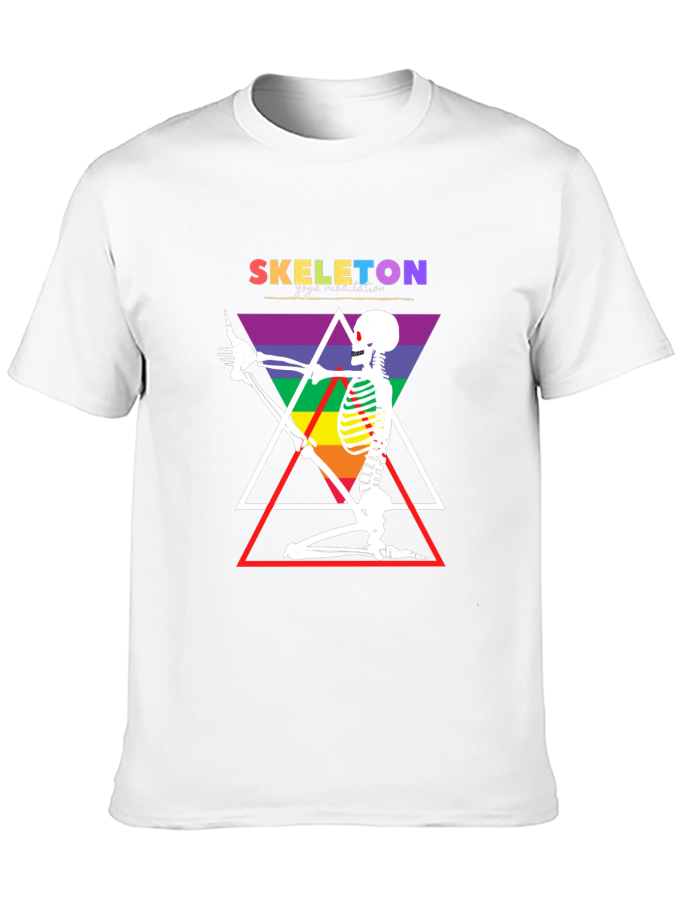 Skeleton Yoga Meditation T-Shirt